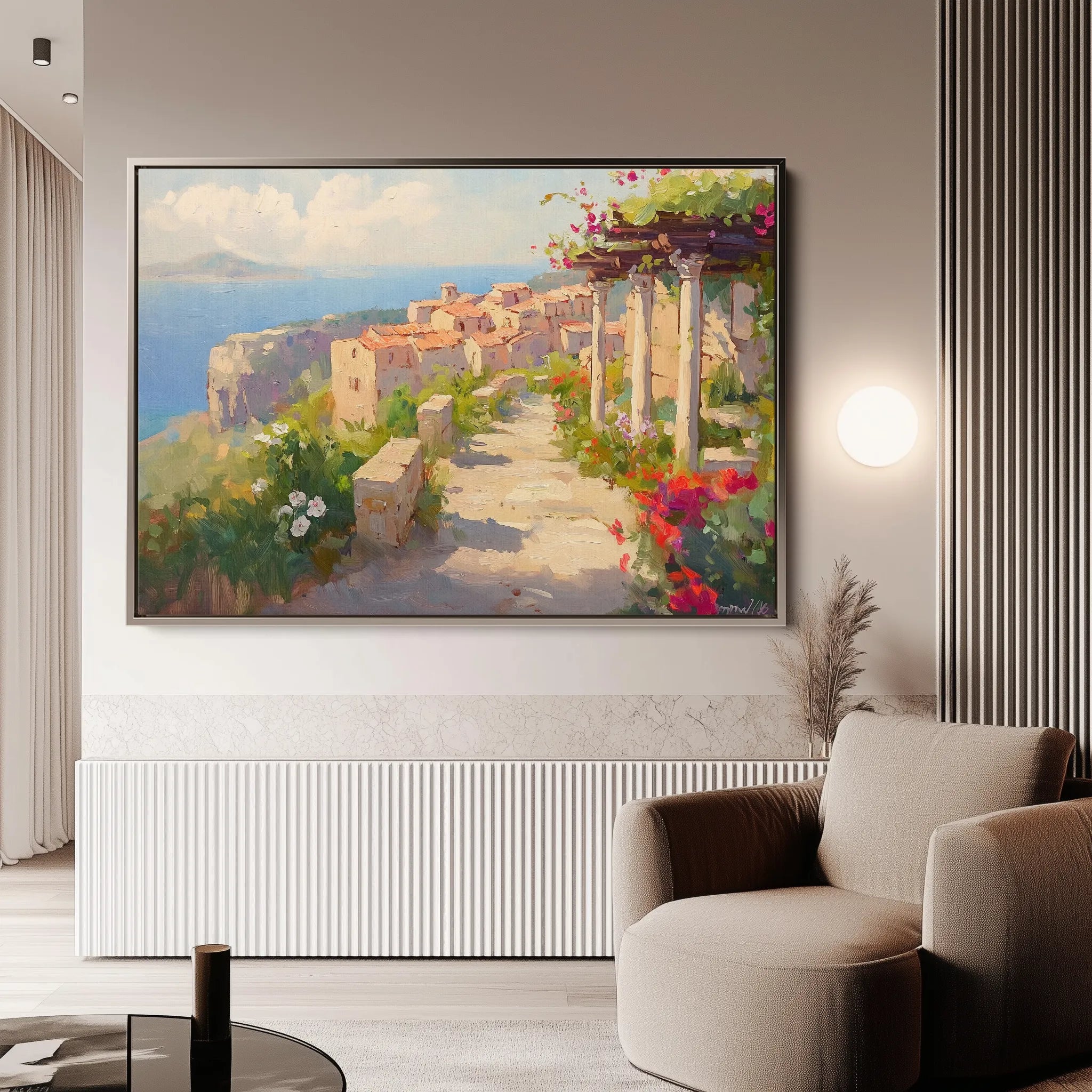 Landscape 482 Canvas Art 60 x 40 cm / Black