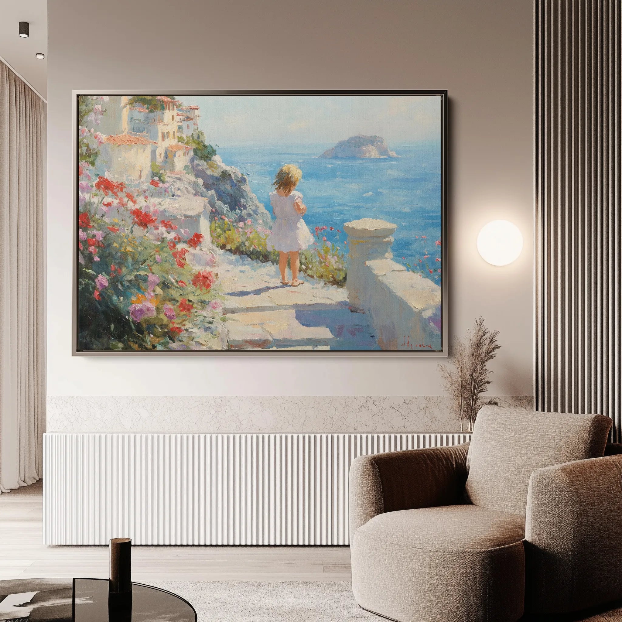 Landscape 483 Canvas Art 60 x 40 cm / Black