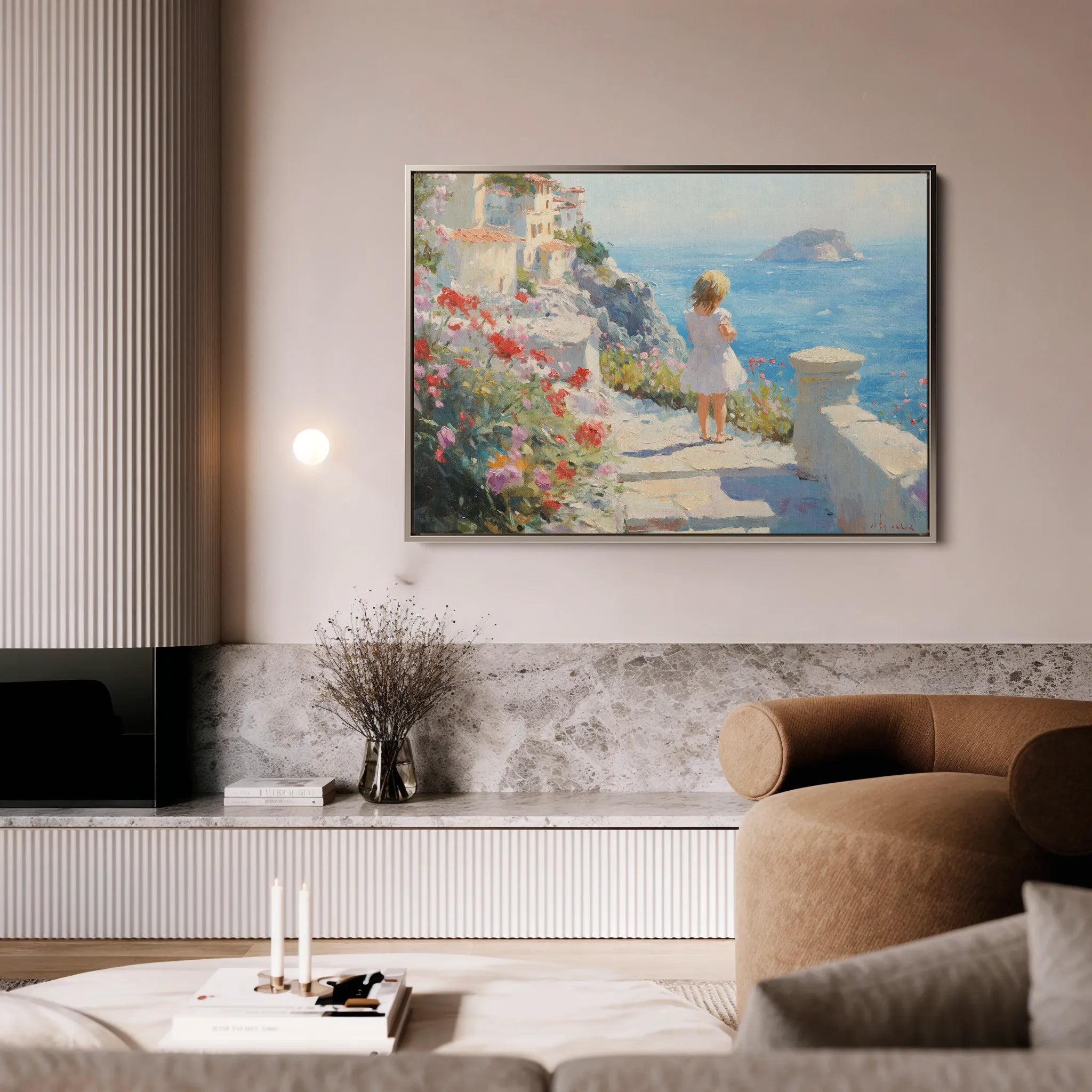 Landscape 483 Canvas Art 60 x 40 cm / Black