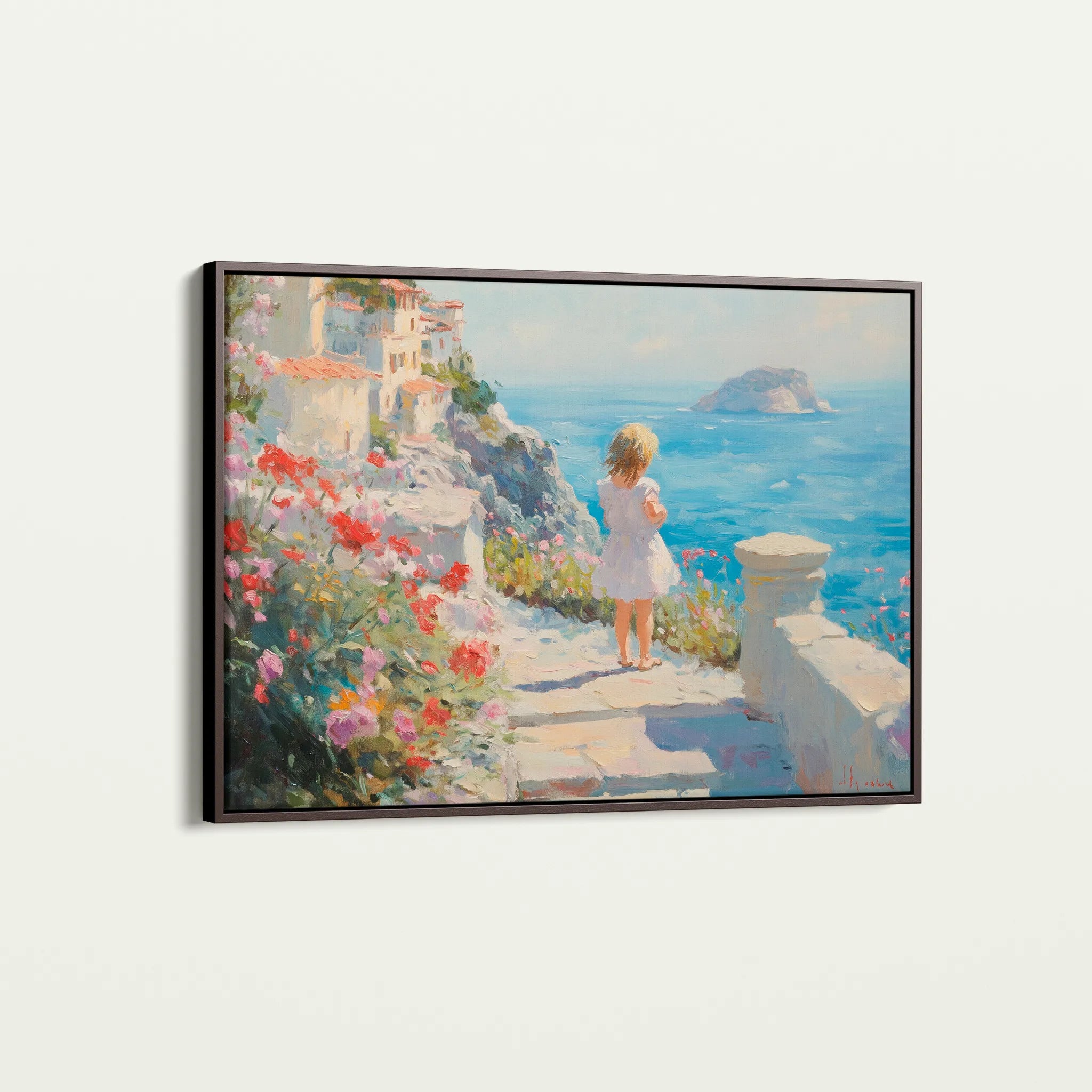 Landscape 483 Canvas Art 60 x 40 cm / Black