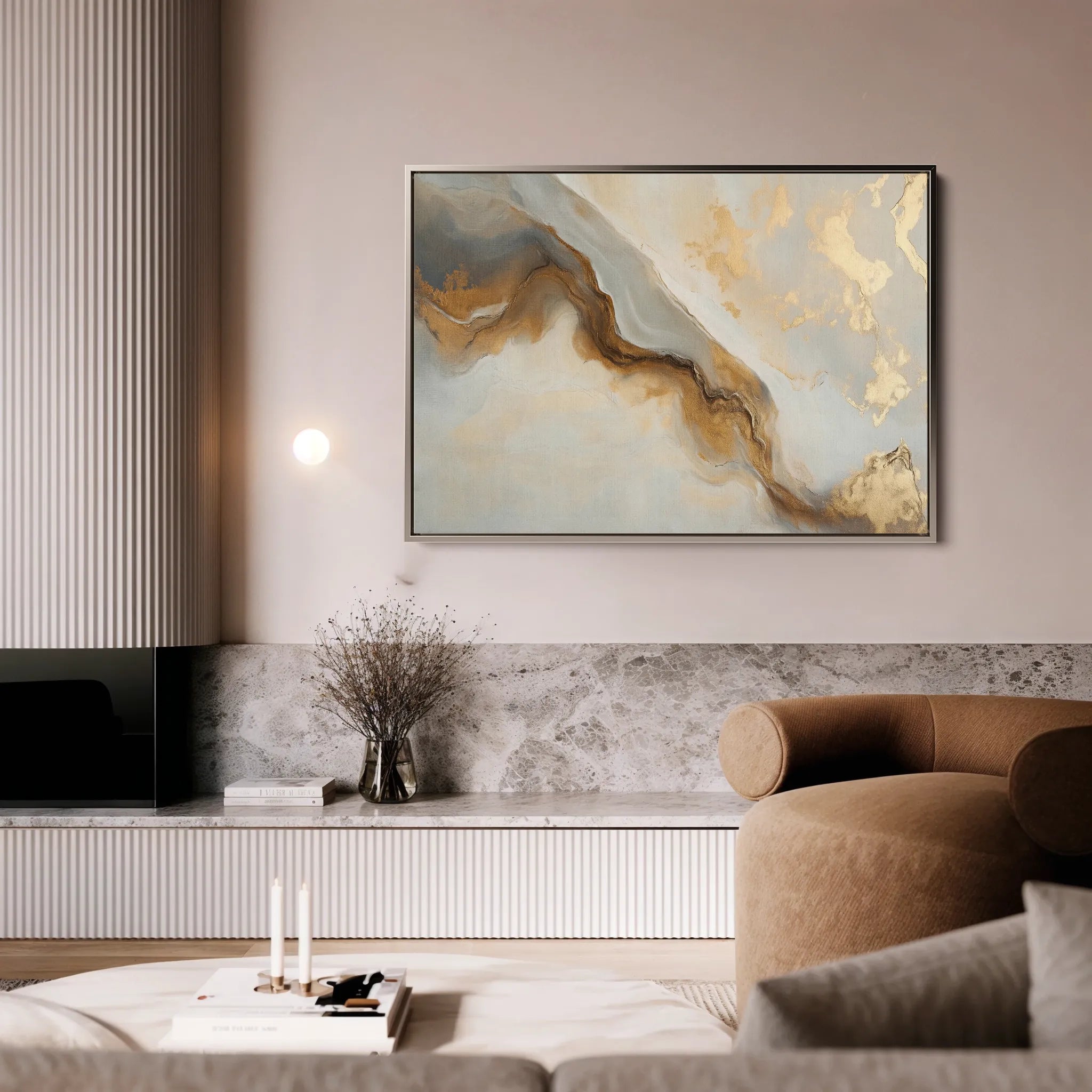 Abstract 484 Canvas Art 60 x 40 cm / Black
