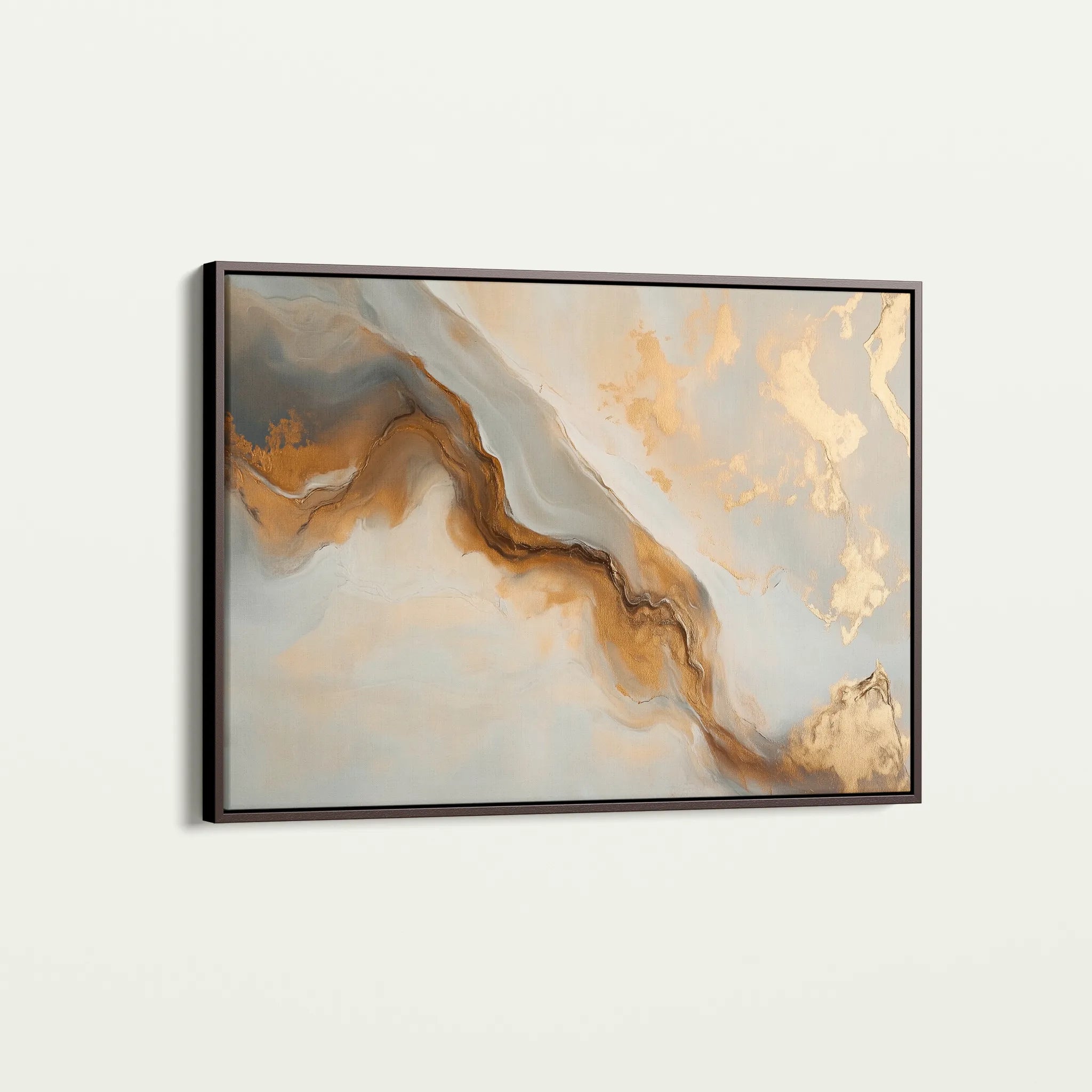 Abstract 484 Canvas Art 60 x 40 cm / Black
