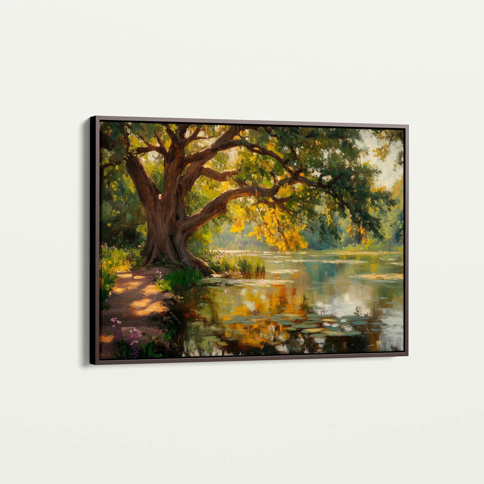 Landscape 485 Canvas Art 60 x 40 cm / Black