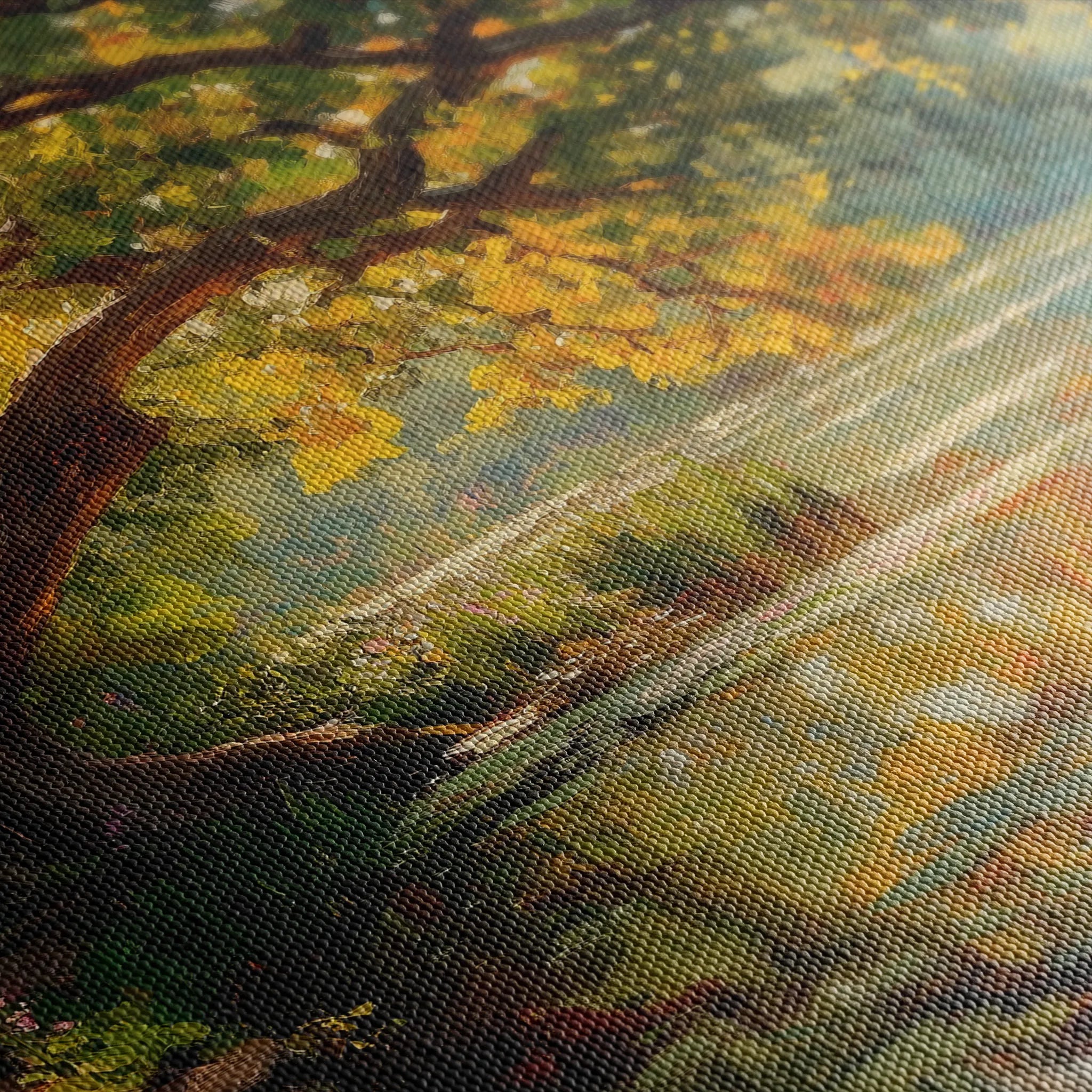 Landscape 485 Canvas Art 60 x 40 cm / Black