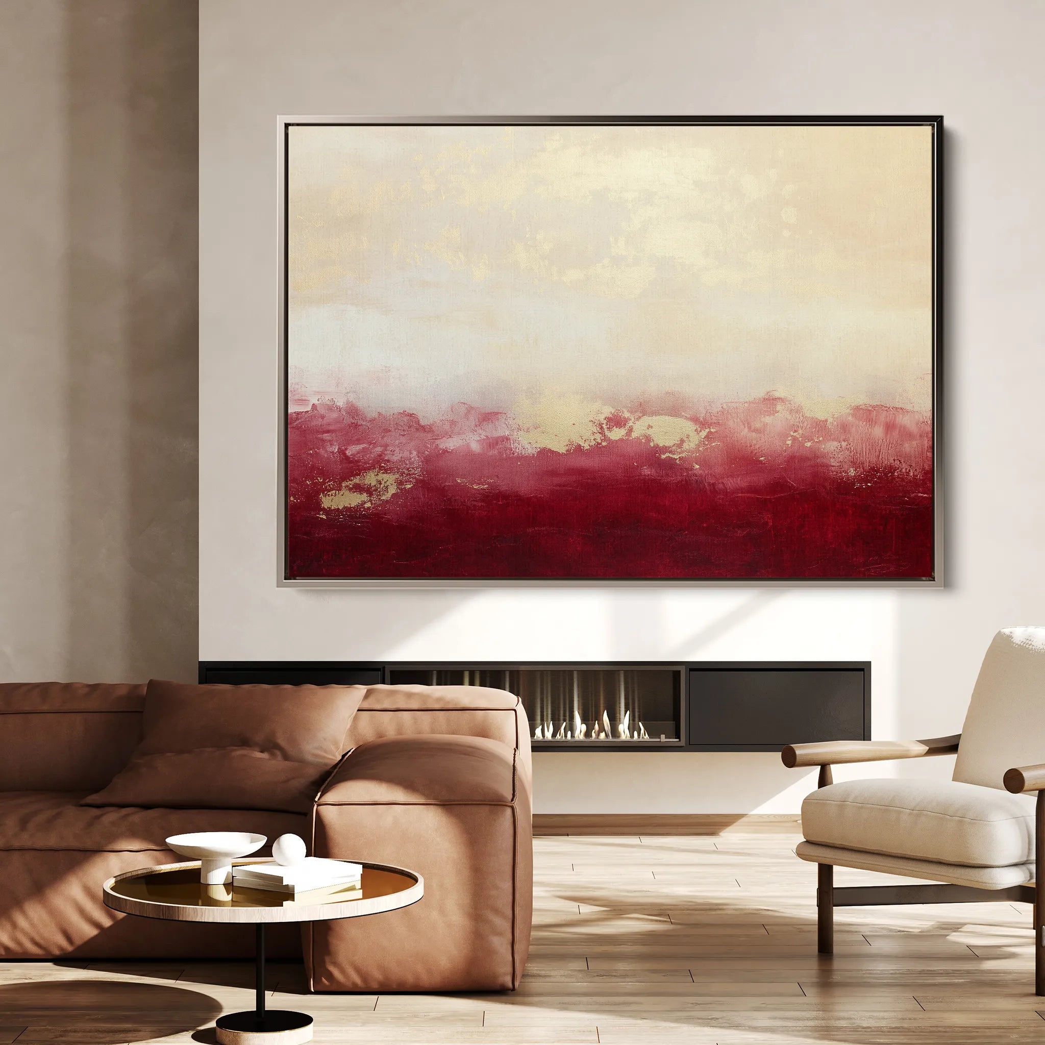 Abstract 487 Canvas Art 60 x 40 cm / Black