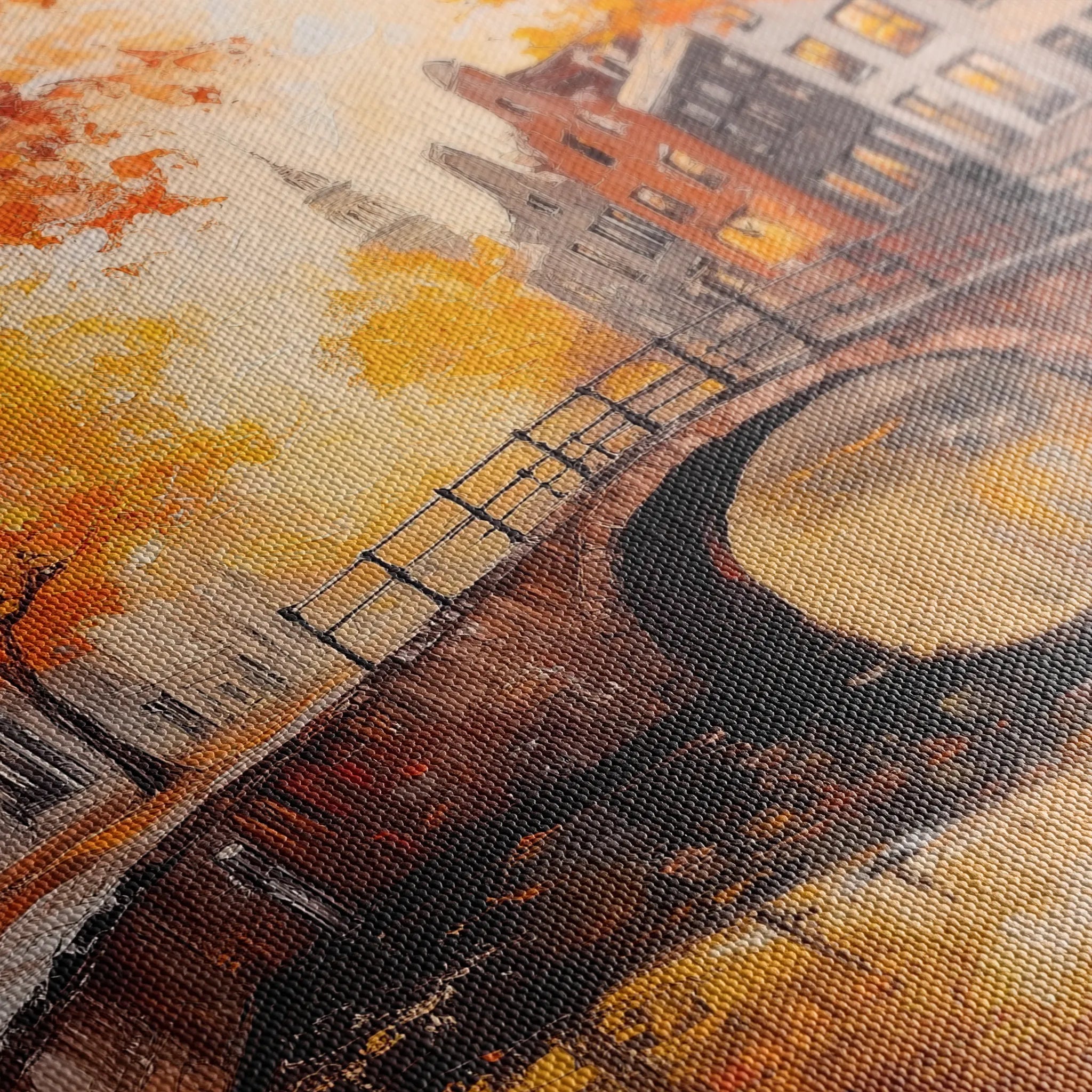 Landscape 487 Canvas Art 60 x 40 cm / Black