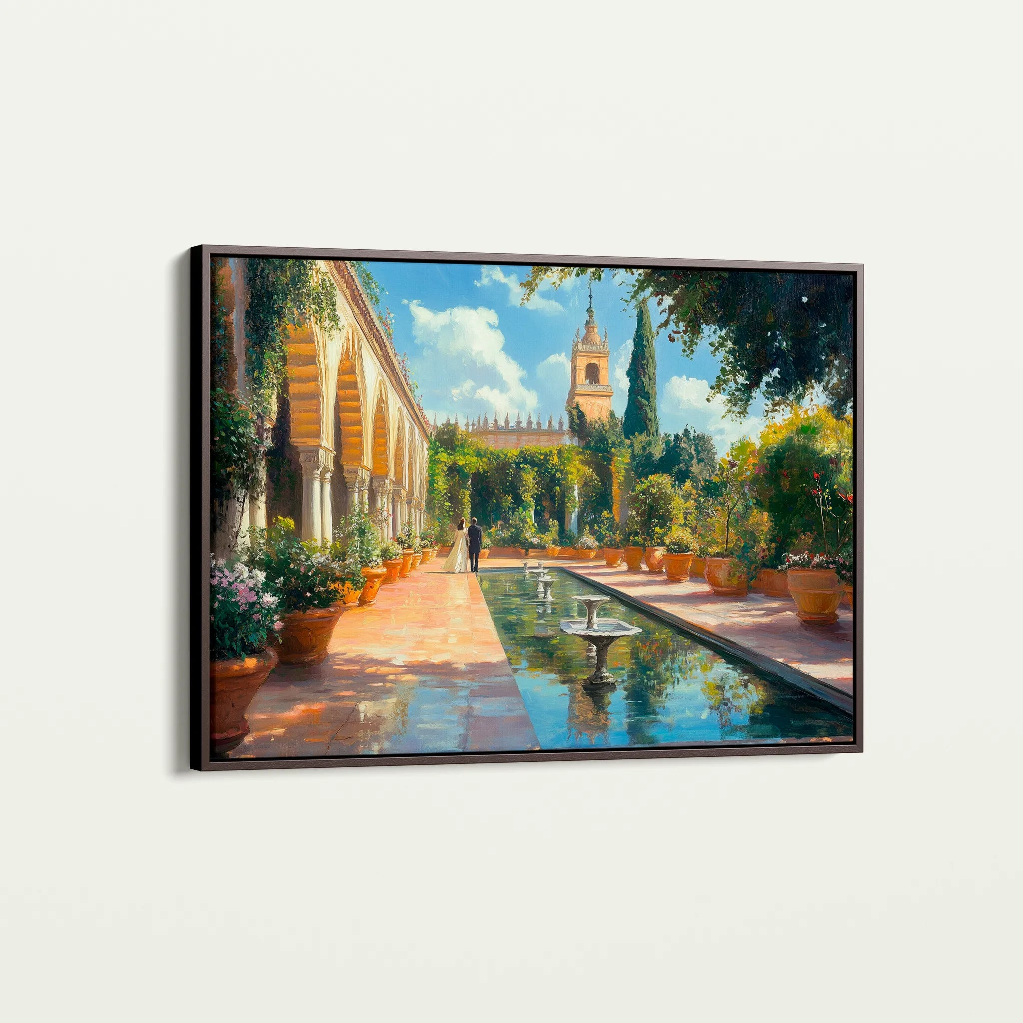 Landscape 488 Canvas Art 60 x 40 cm / Black