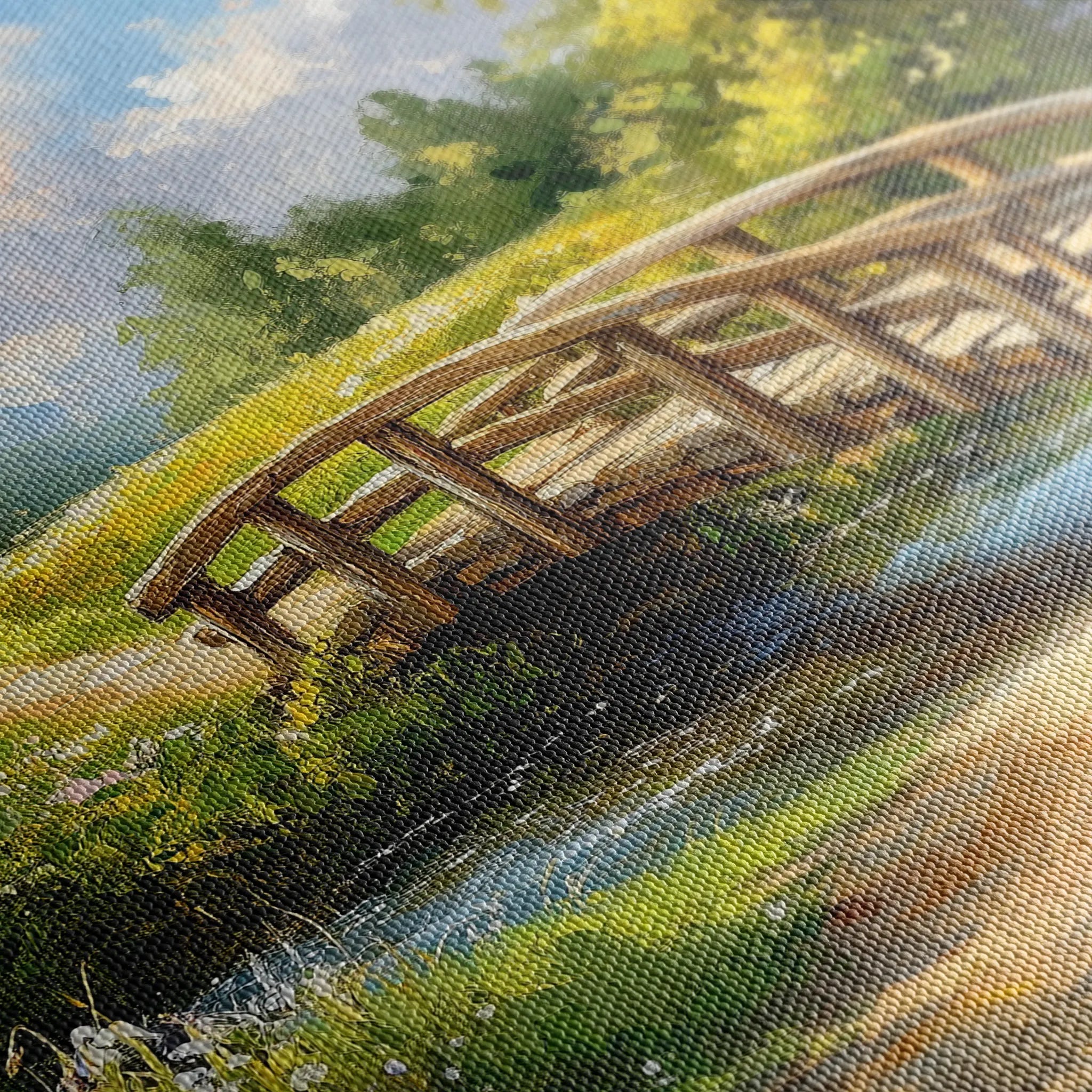 Landscape 489 Canvas Art 60 x 40 cm / Black