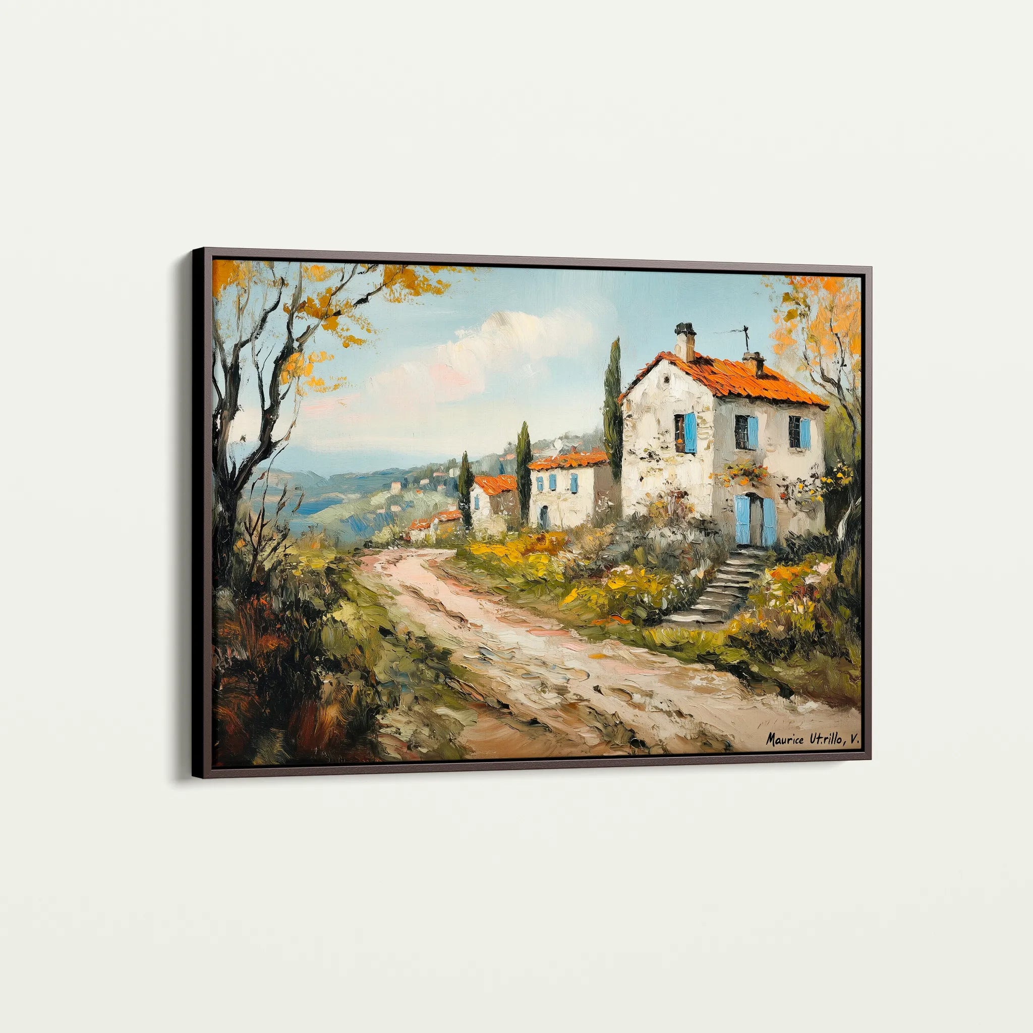 Landscape 490 Canvas Art 60 x 40 cm / Black
