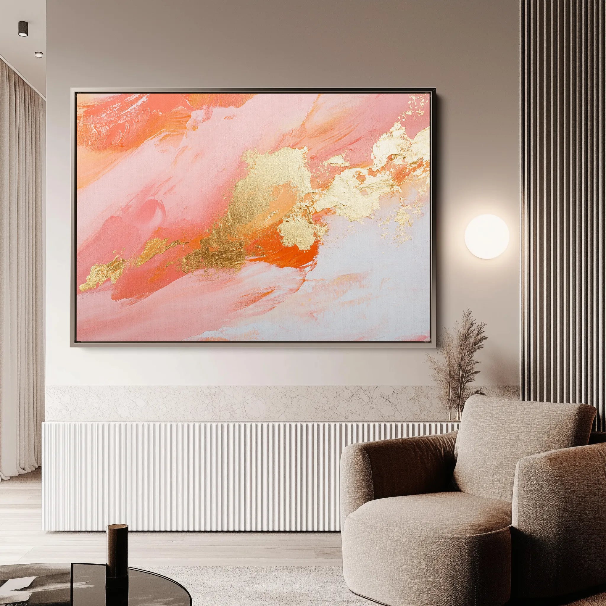 Abstract 491 Canvas Art 60 x 40 cm / Black