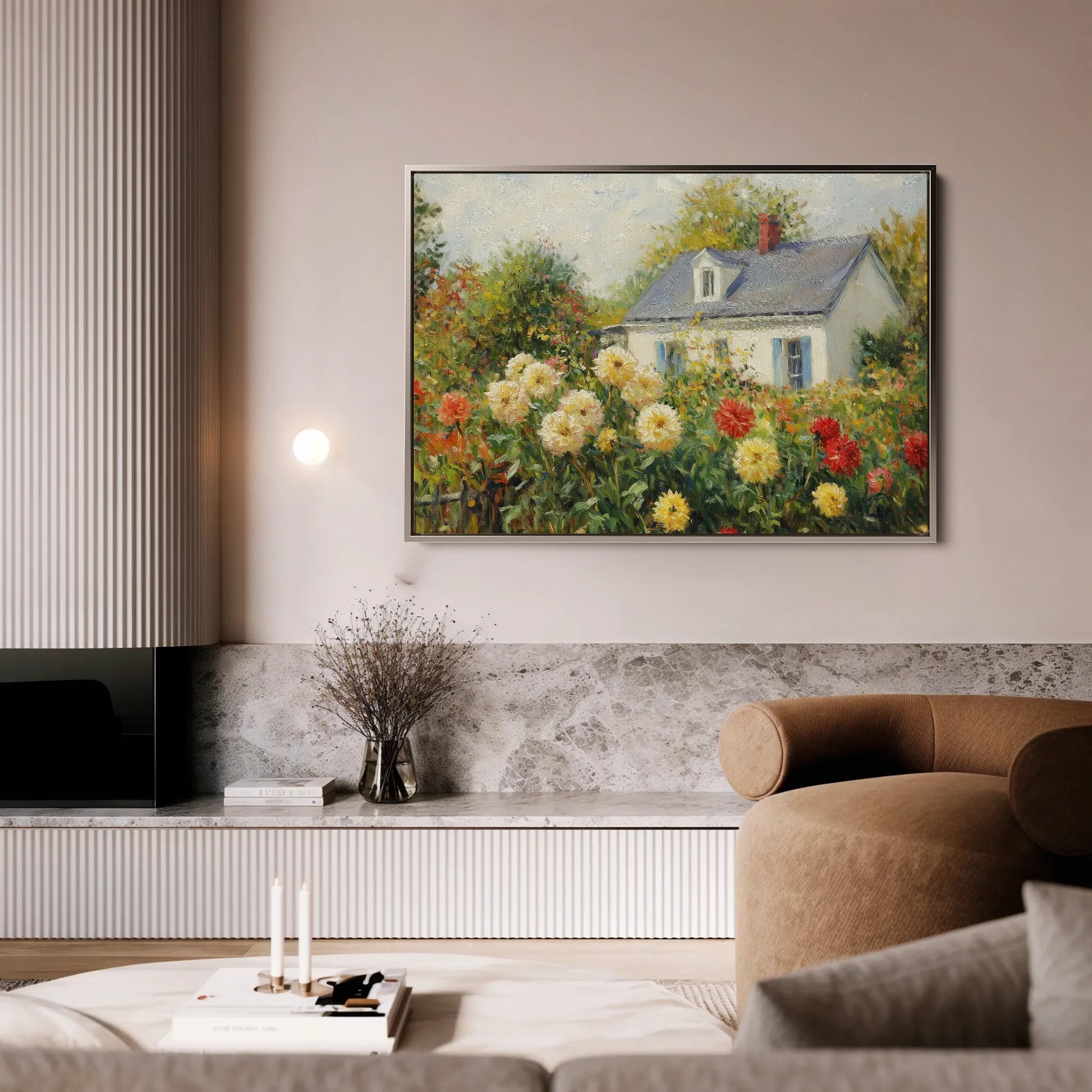 Landscape 491 Canvas Art 60 x 40 cm / Black
