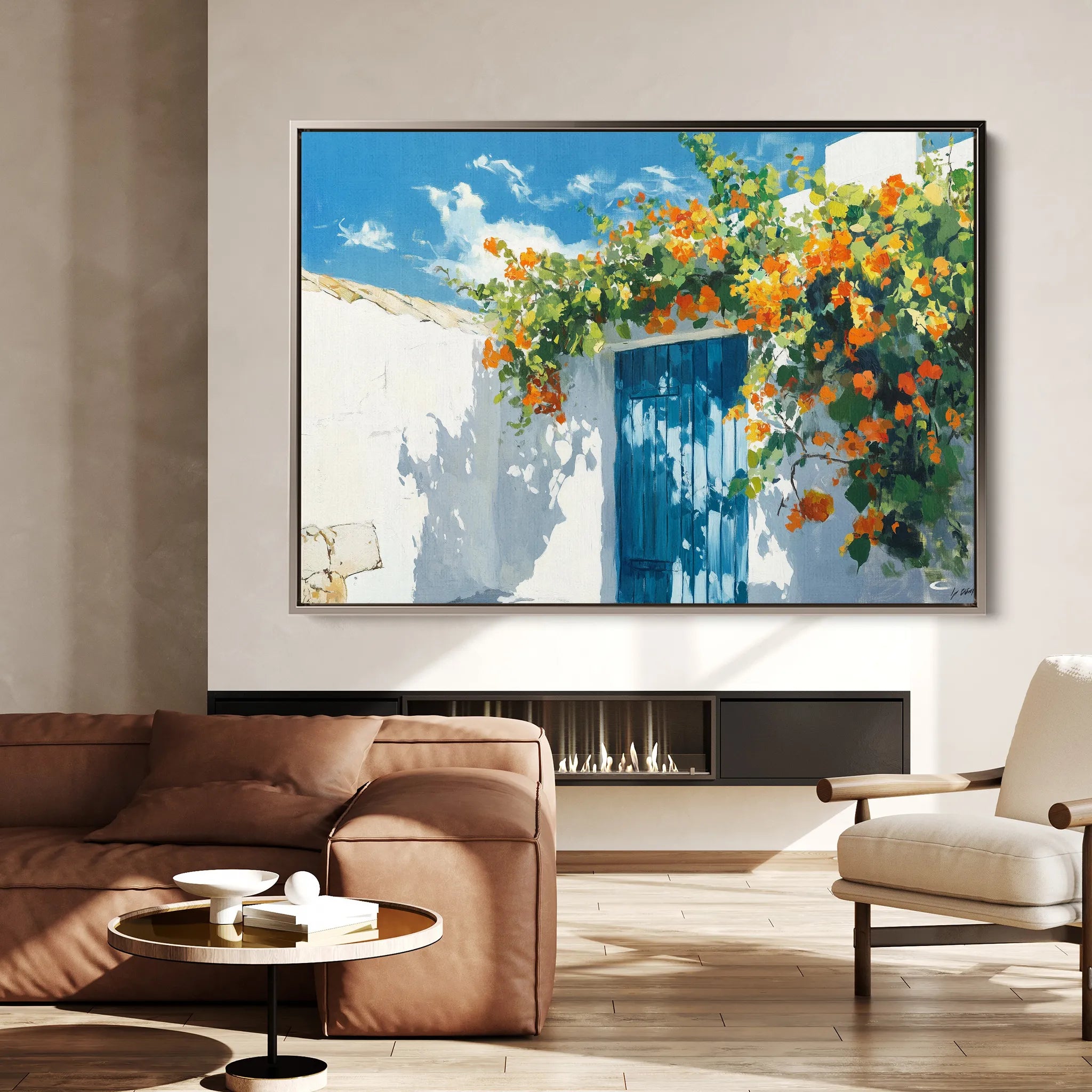 Landscape 493 Canvas Art 60 x 40 cm / Black