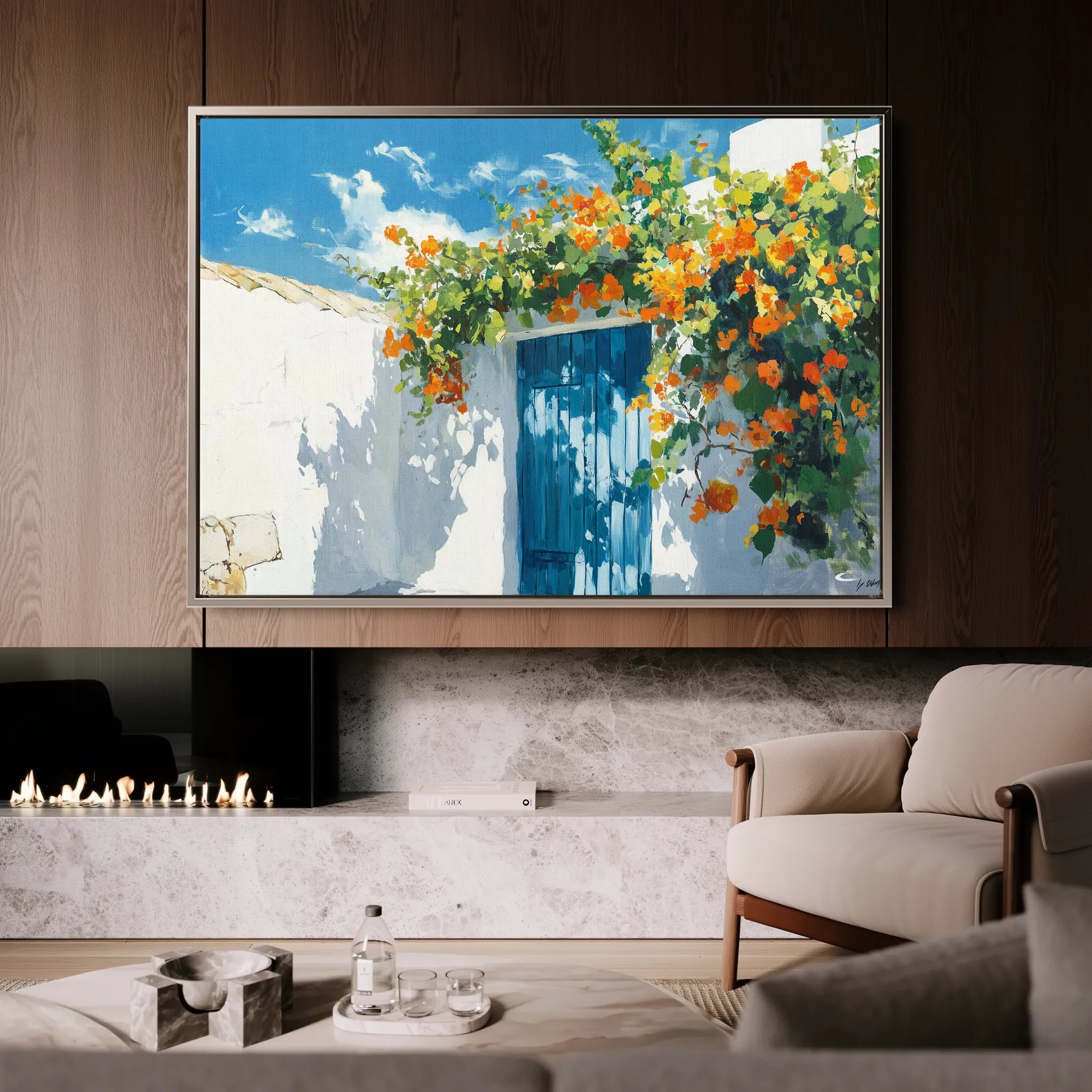 Landscape 493 Canvas Art 60 x 40 cm / Black