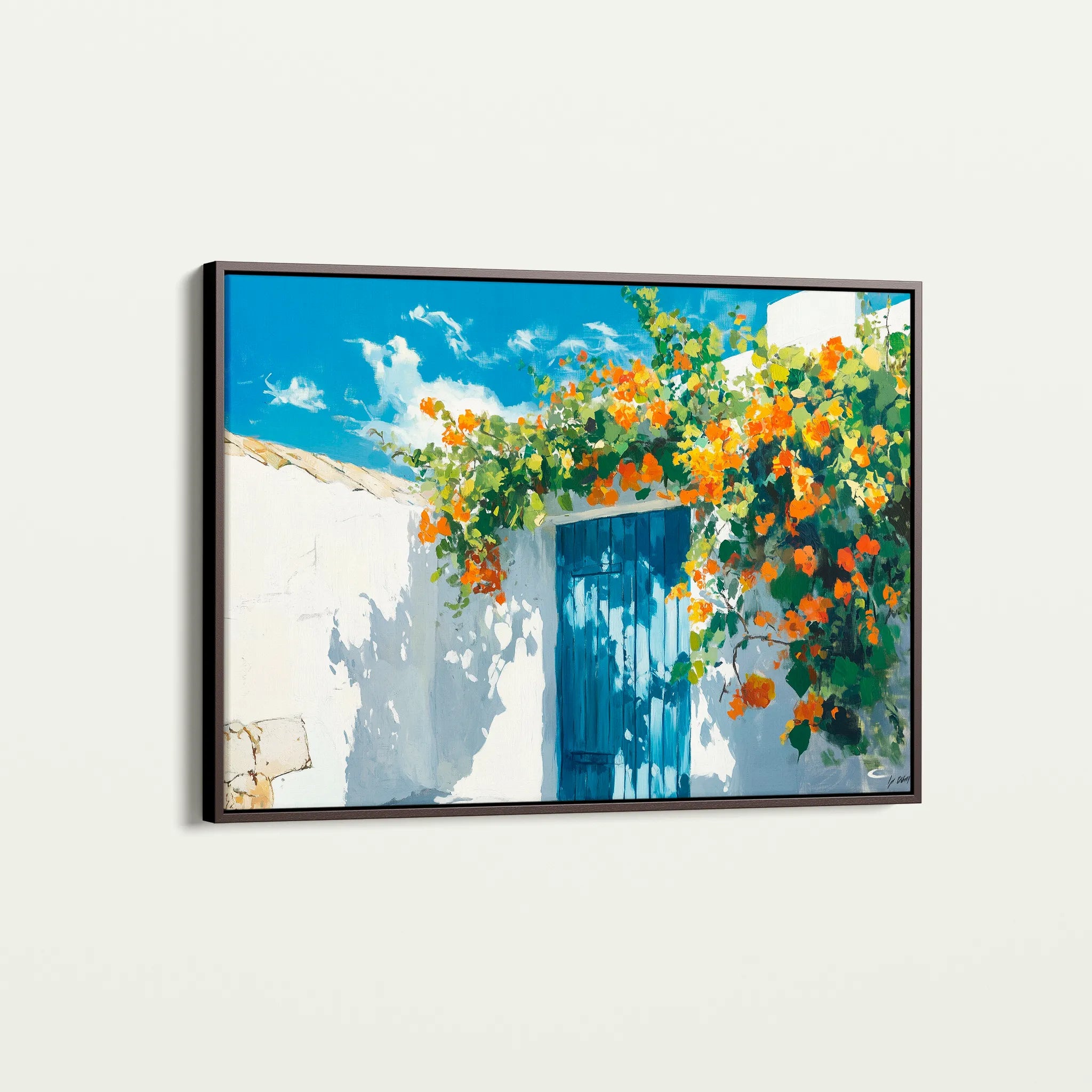 Landscape 493 Canvas Art 60 x 40 cm / Black