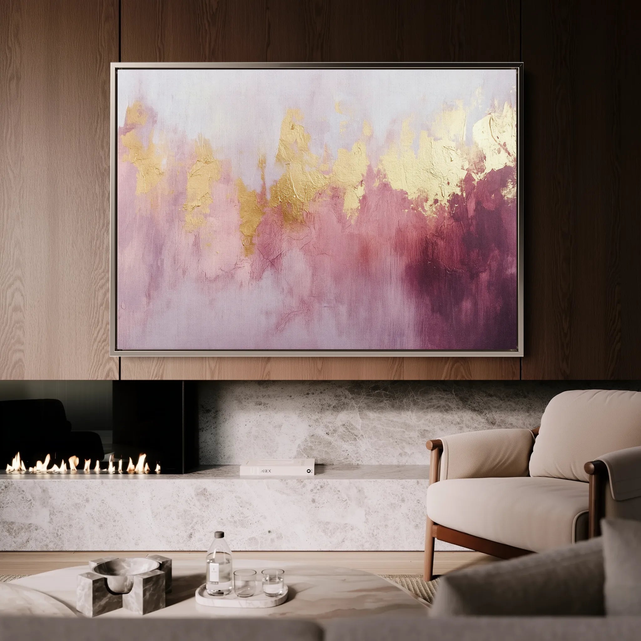 Abstract 494 Canvas Art 60 x 40 cm / Black