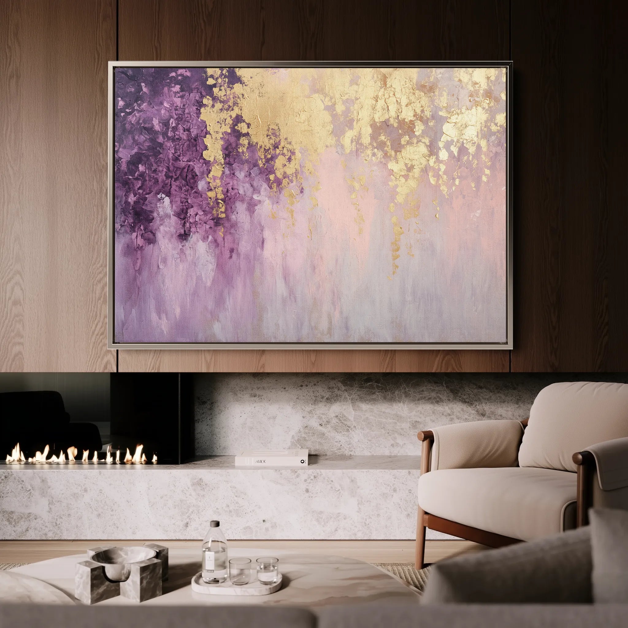 Abstract 495 Canvas Art 60 x 40 cm / Black