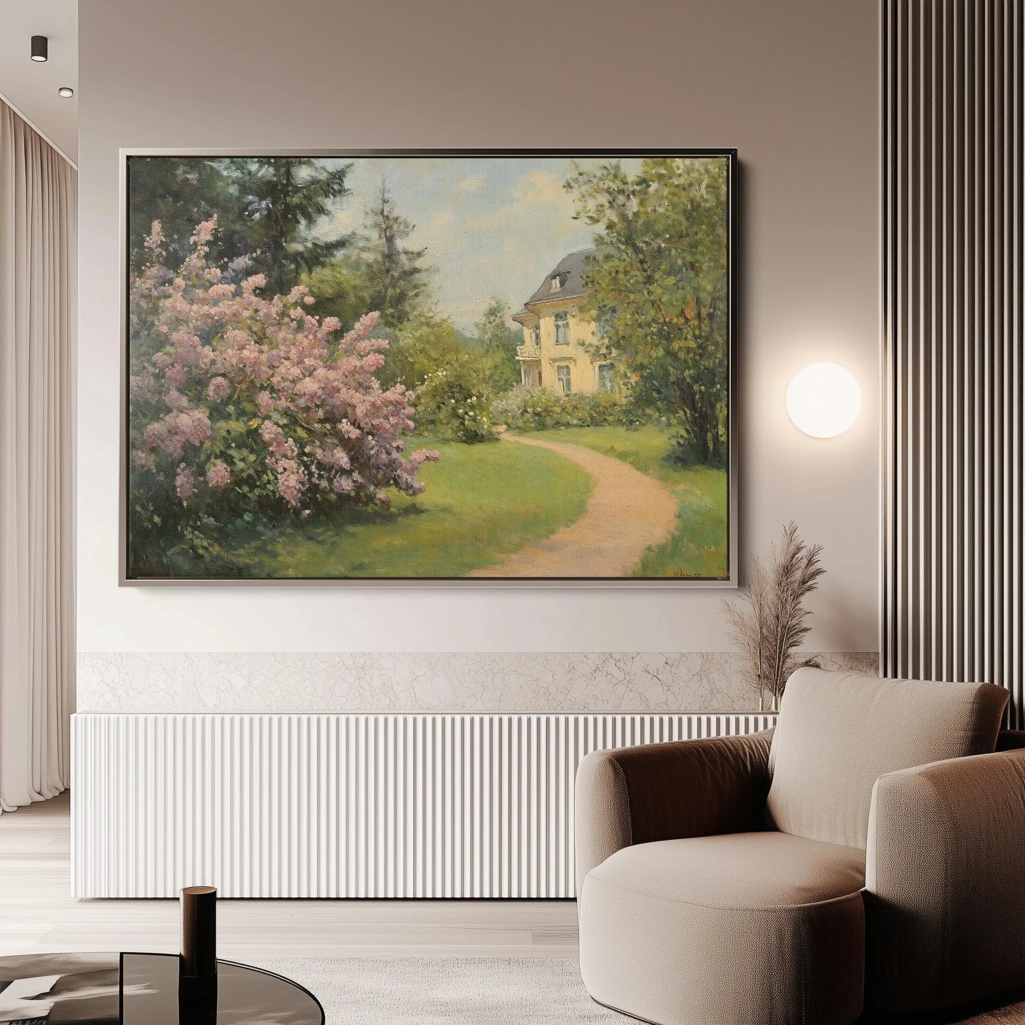 Landscape 495 Canvas Art 60 x 40 cm / Black