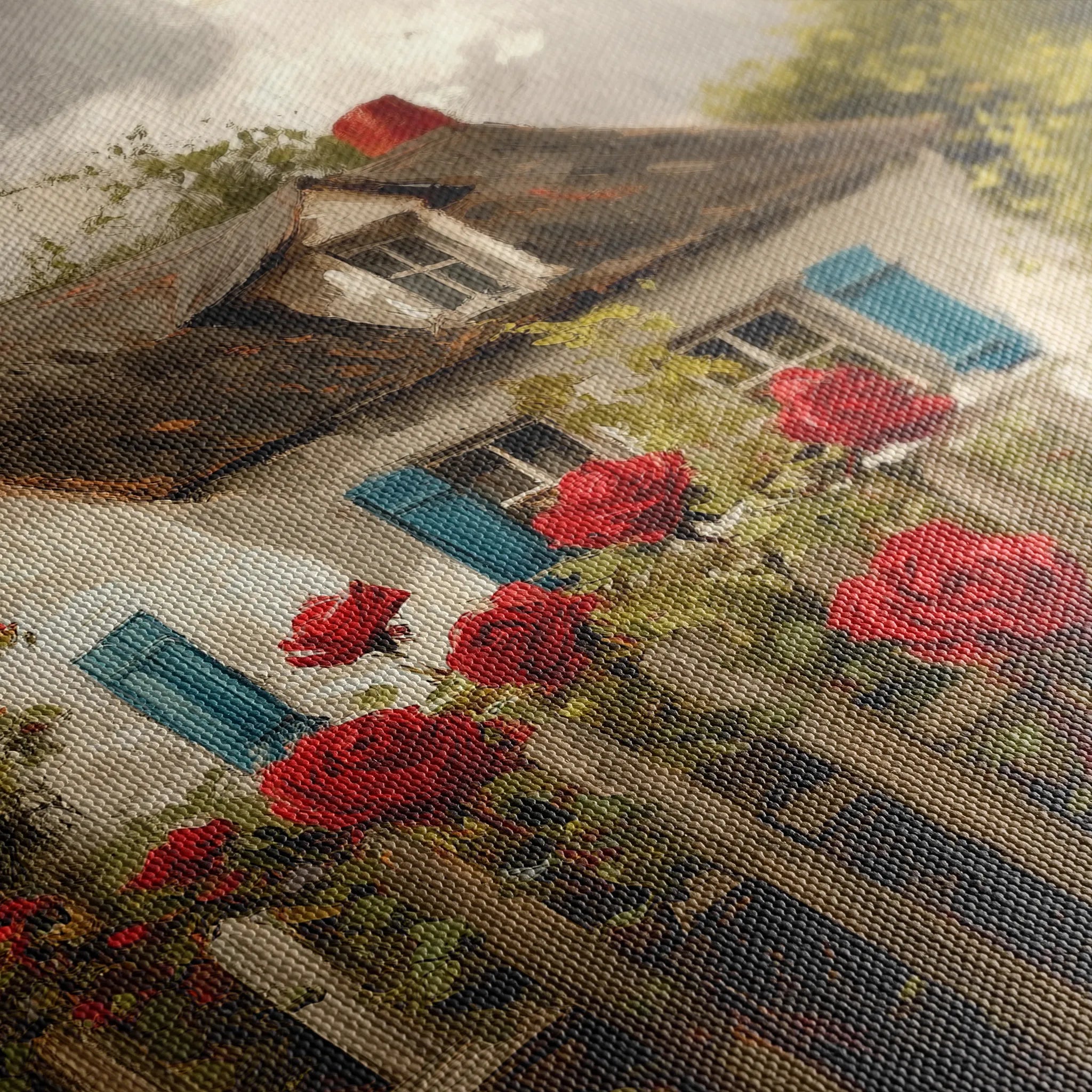 Landscape 497 Canvas Art 60 x 40 cm / Black