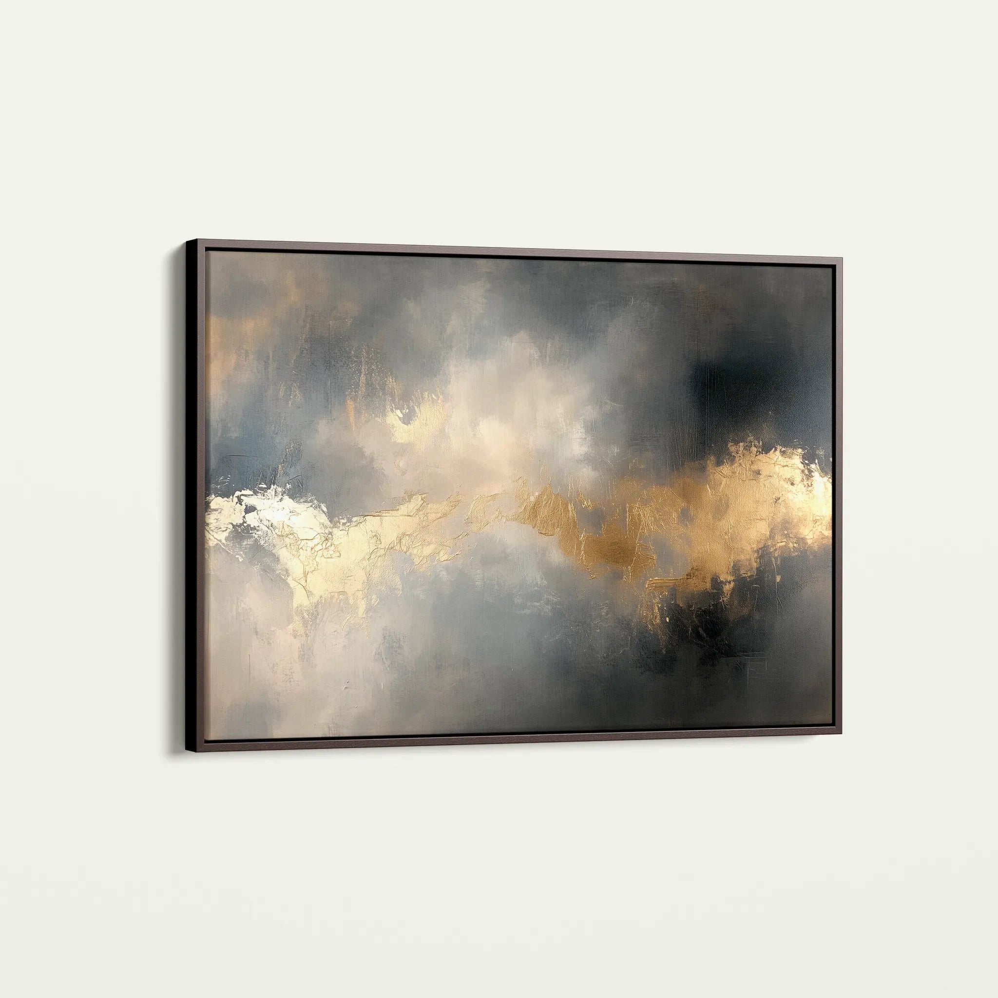 Abstract 499 Canvas Art 60 x 40 cm / Black