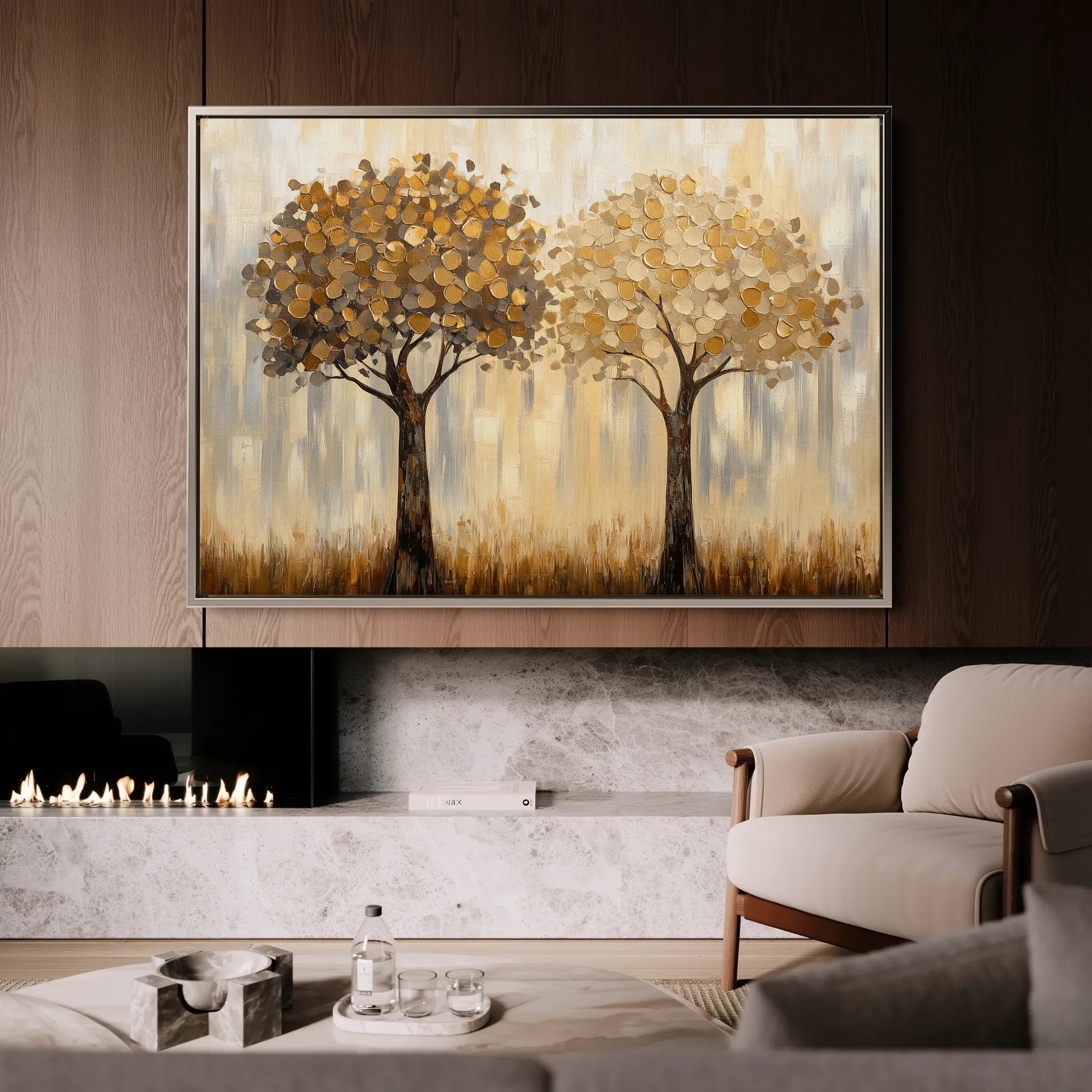 Landscape 499 Canvas Art 60 x 40 cm / Black