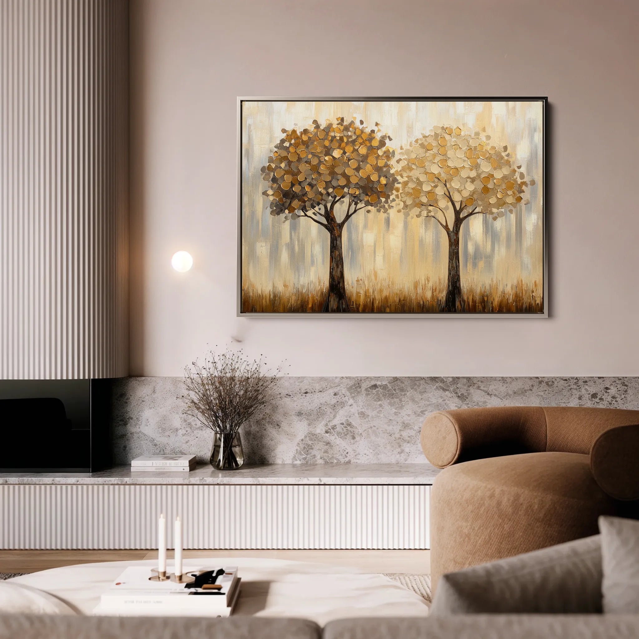 Landscape 499 Canvas Art 60 x 40 cm / Black