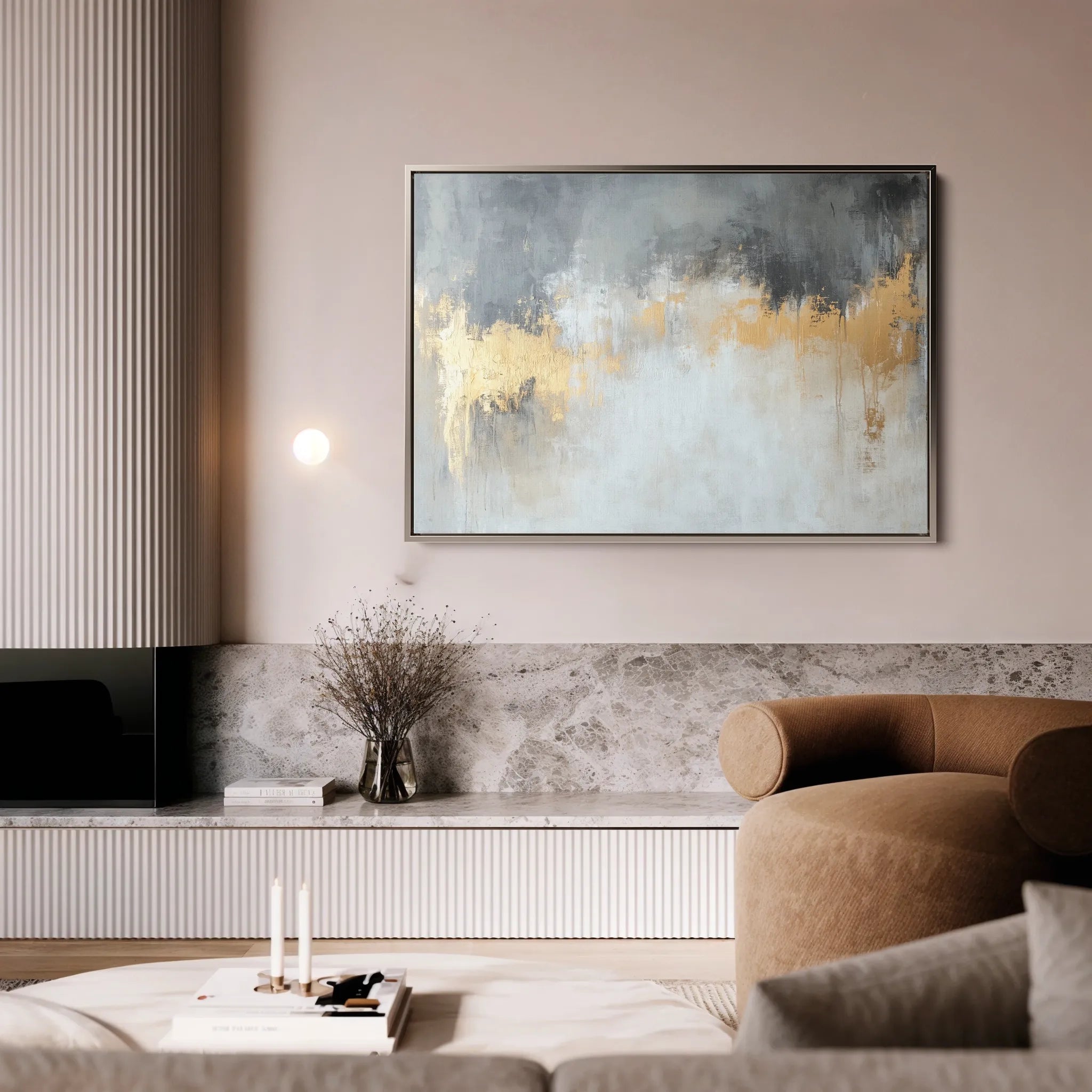 Abstract 500 Canvas Art 60 x 40 cm / Black