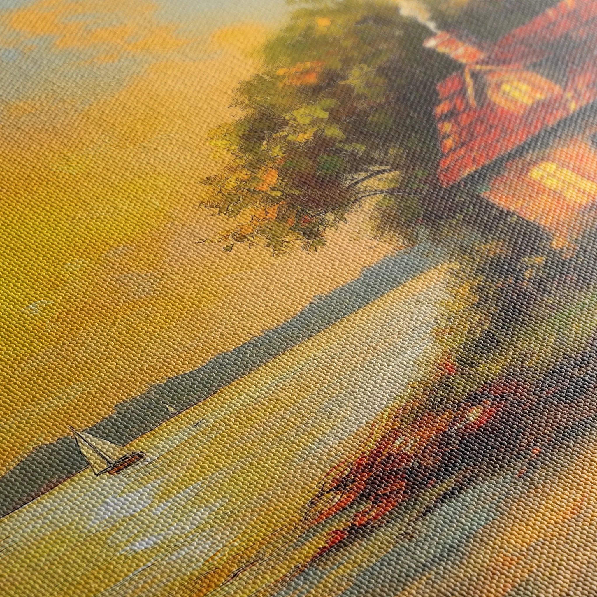 Landscape 500 Canvas Art 60 x 40 cm / Black