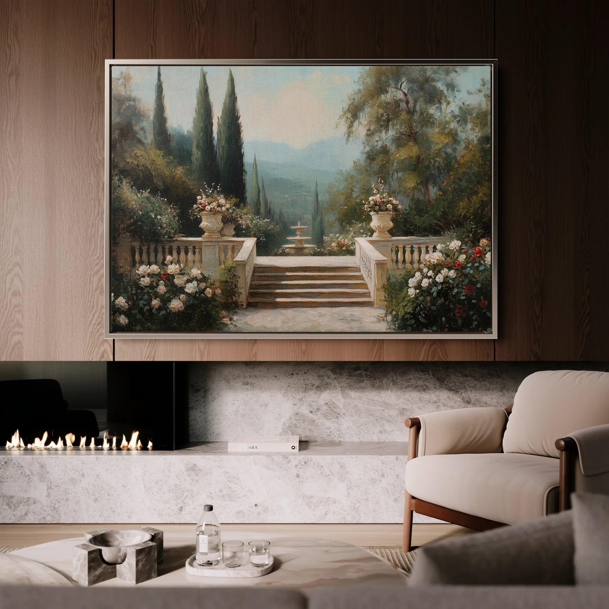 Landscape 501 Canvas Art 60 x 40 cm / Black