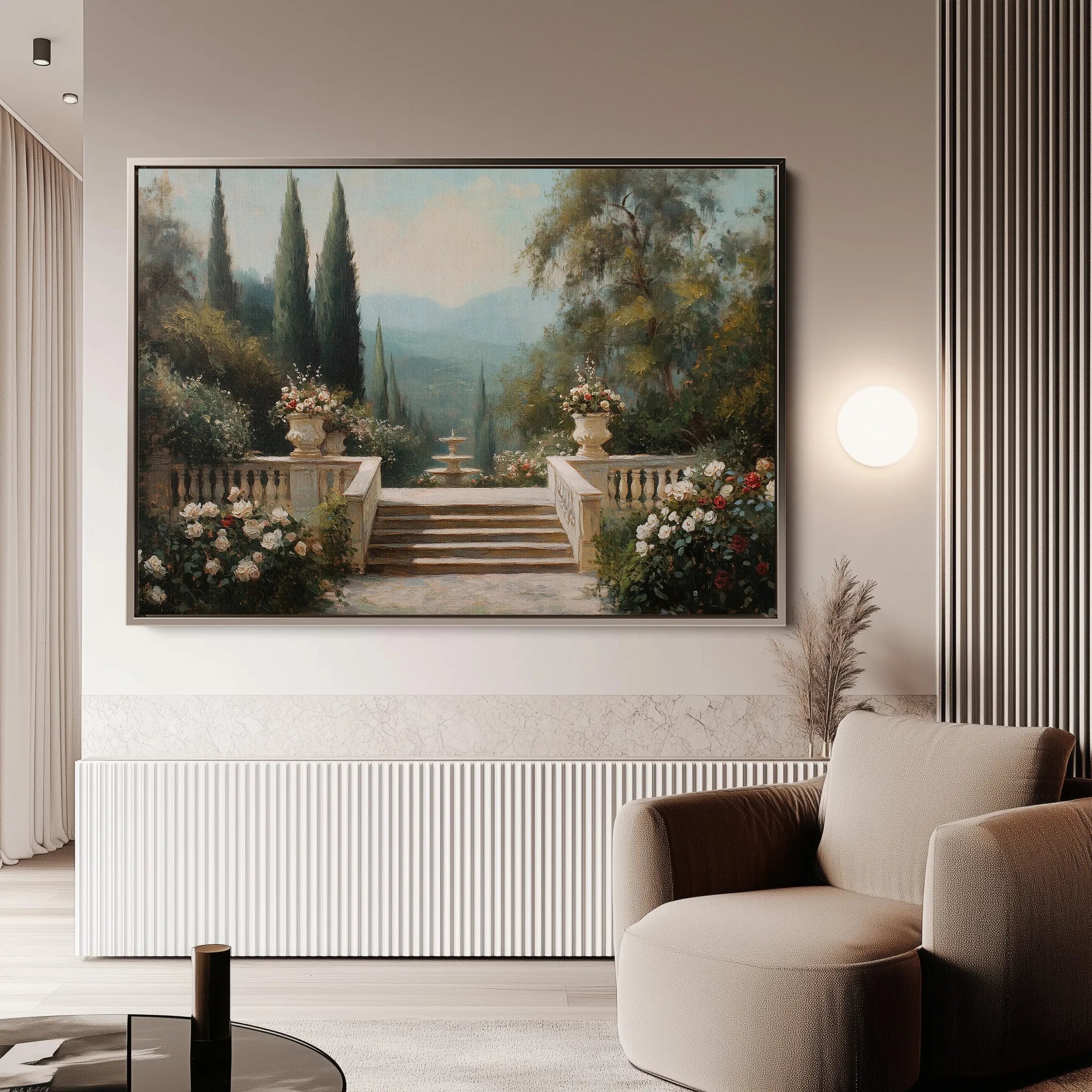 Landscape 501 Canvas Art 60 x 40 cm / Black