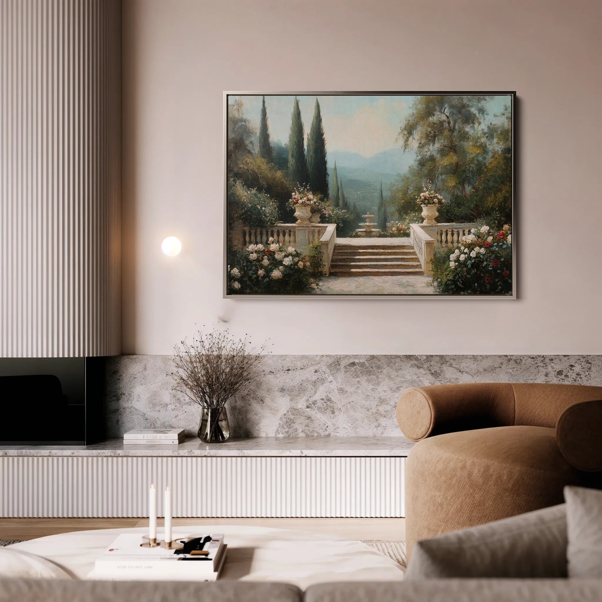 Landscape 501 Canvas Art 60 x 40 cm / Black