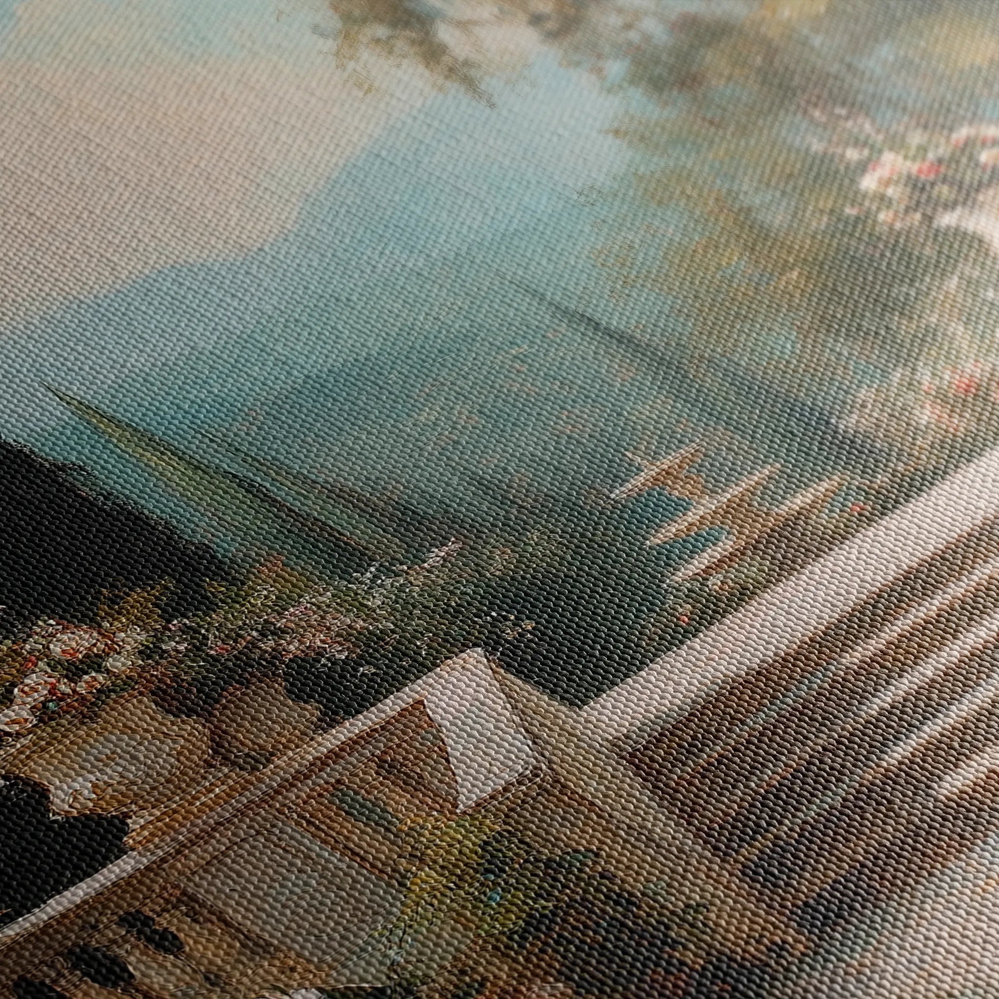 Landscape 501 Canvas Art 60 x 40 cm / Black