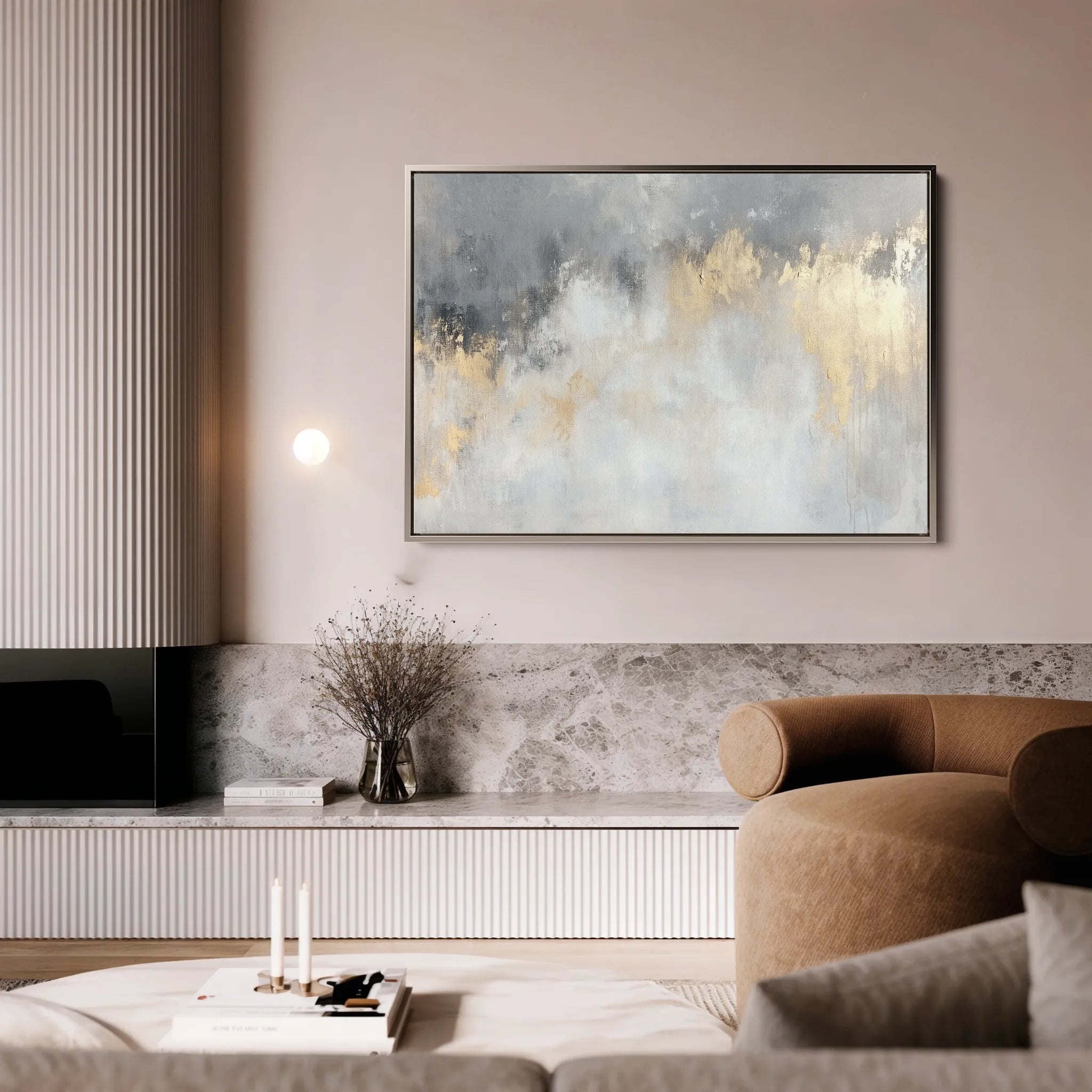 Abstract 503 Canvas Art 60 x 40 cm / Black