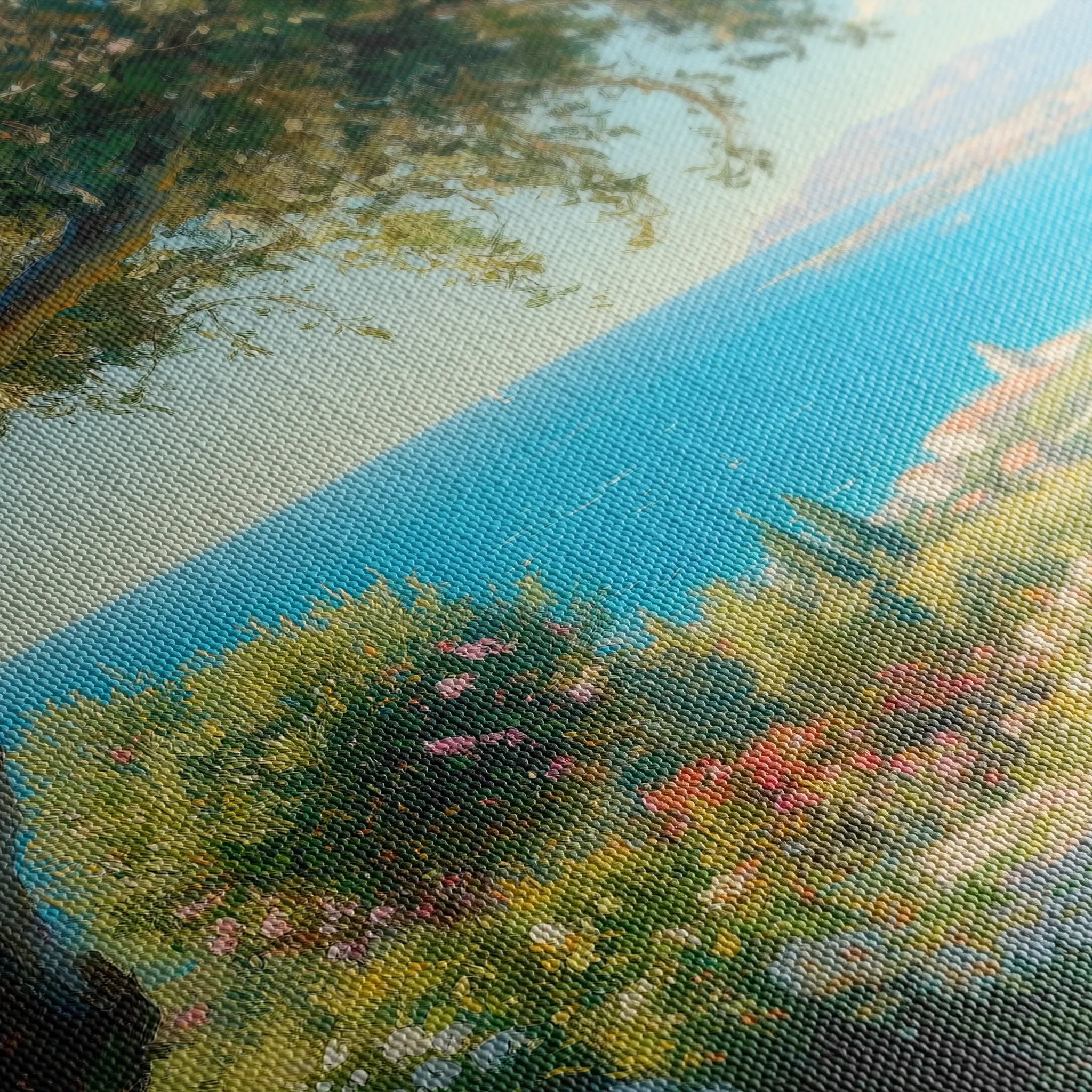 Landscape 504 Canvas Art 60 x 40 cm / Black