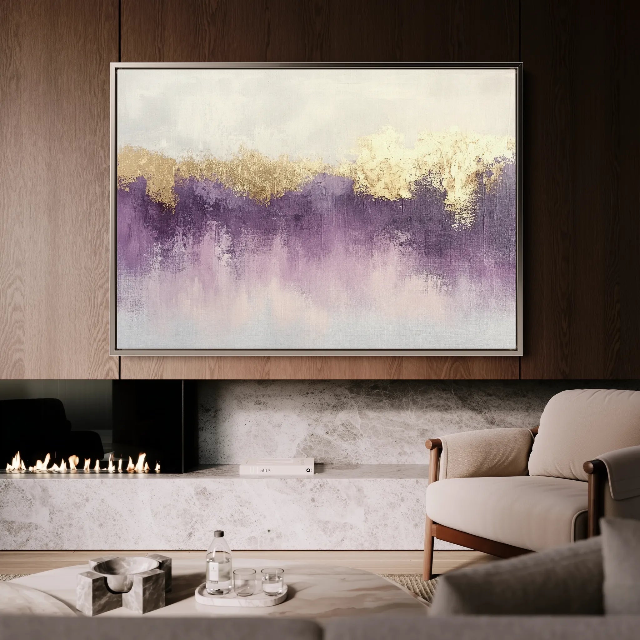 Abstract 505 Canvas Art 60 x 40 cm / Black