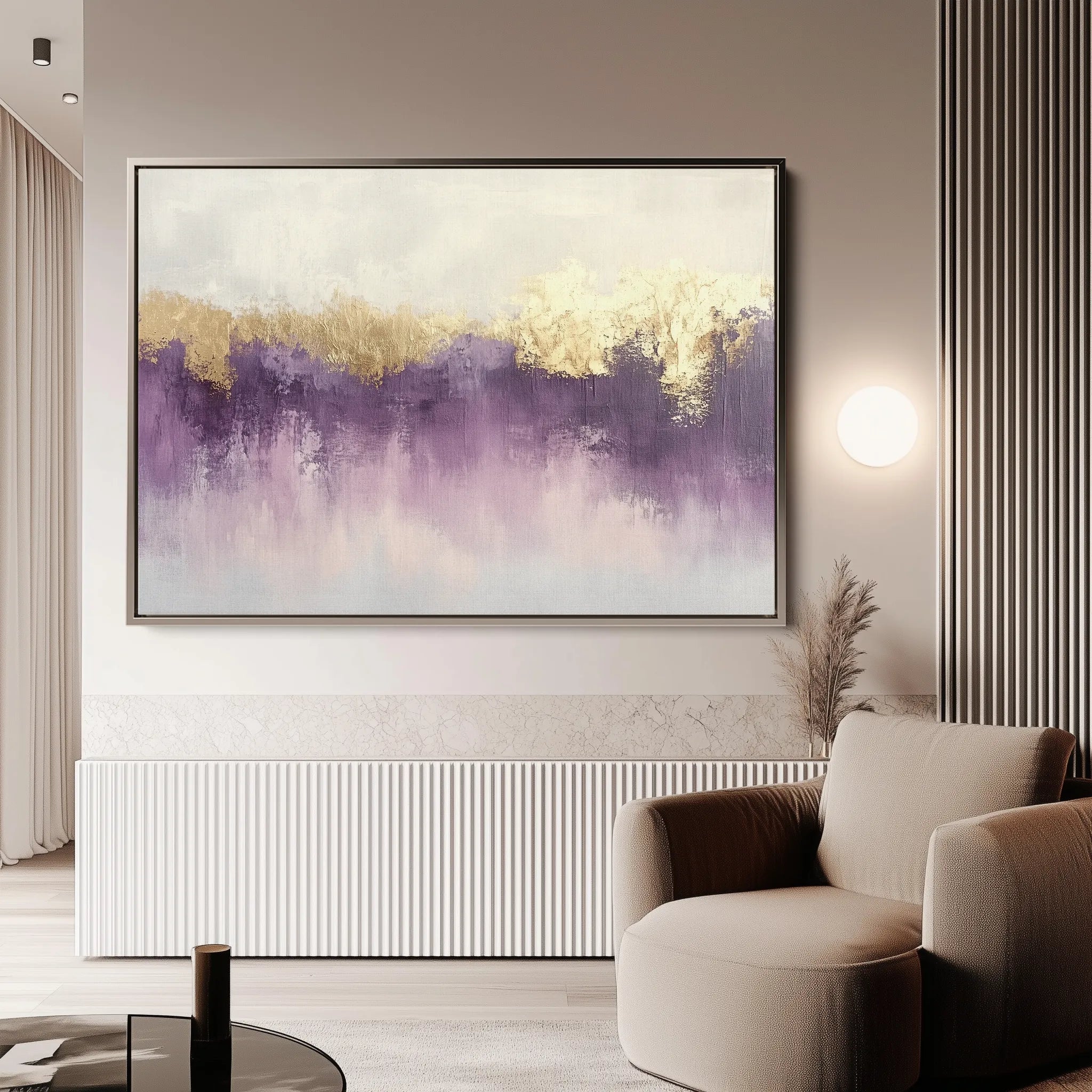 Abstract 505 Canvas Art 60 x 40 cm / Black