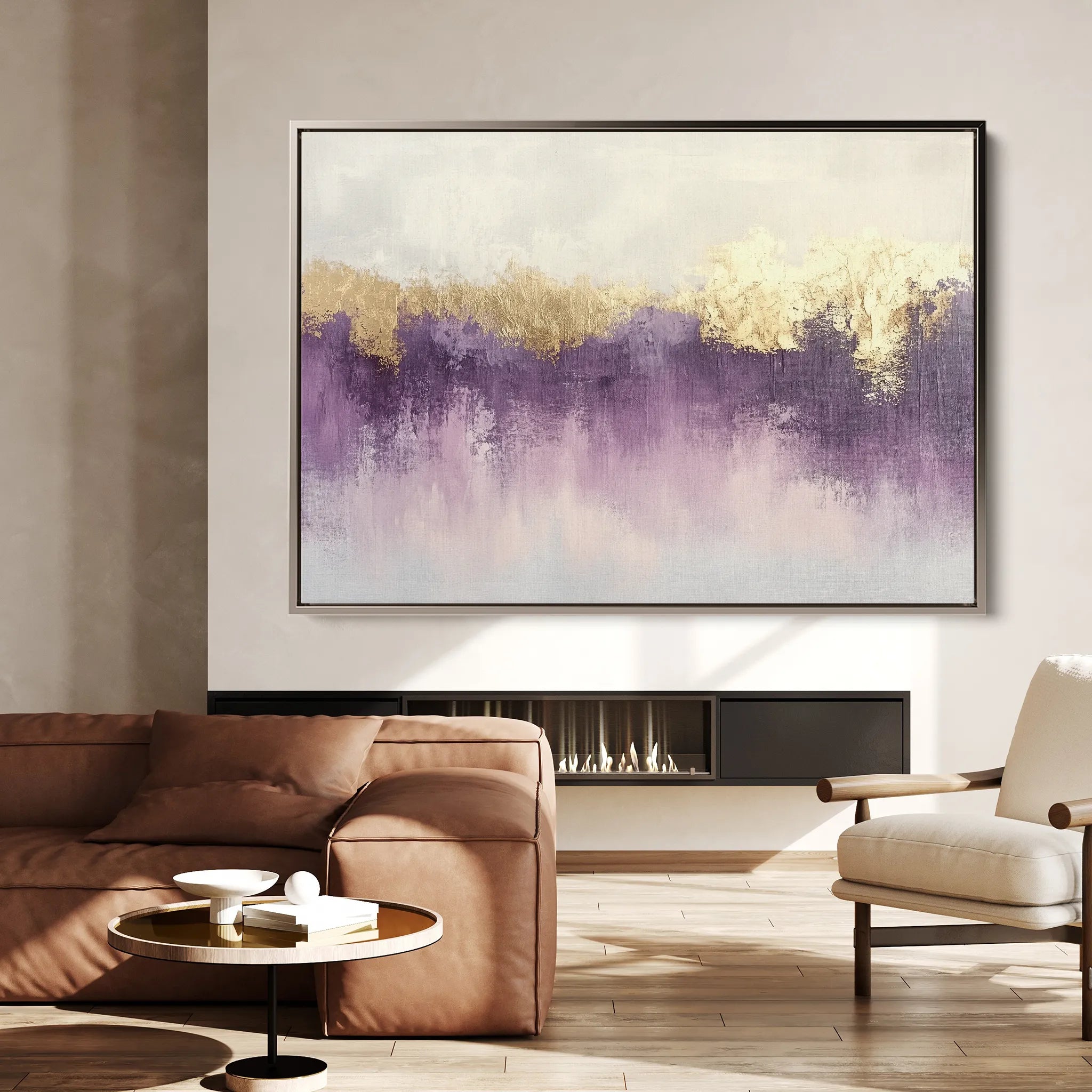 Abstract 505 Canvas Art 60 x 40 cm / Black