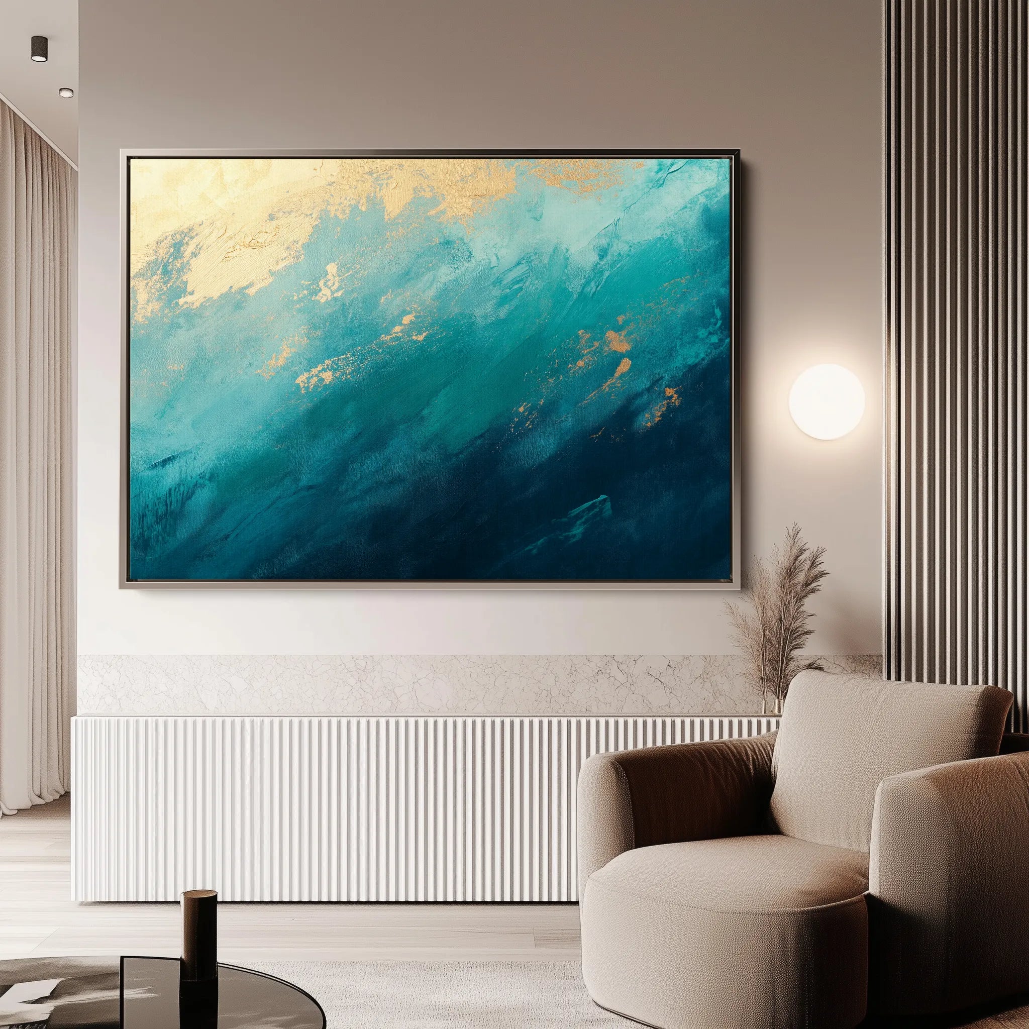 Abstract 511 Canvas Art 60 x 40 cm / Black