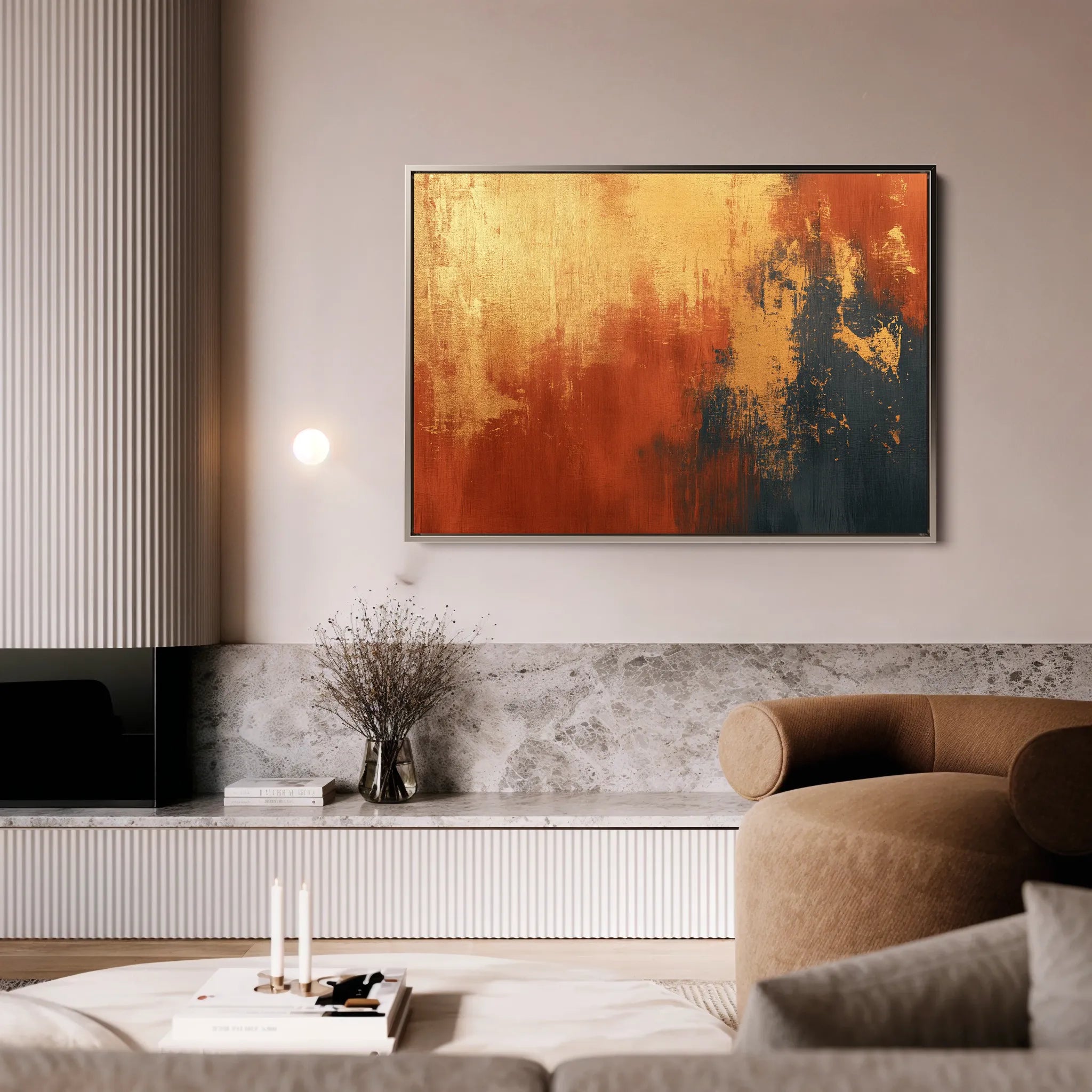 Abstract 513 Canvas Art 60 x 40 cm / Black
