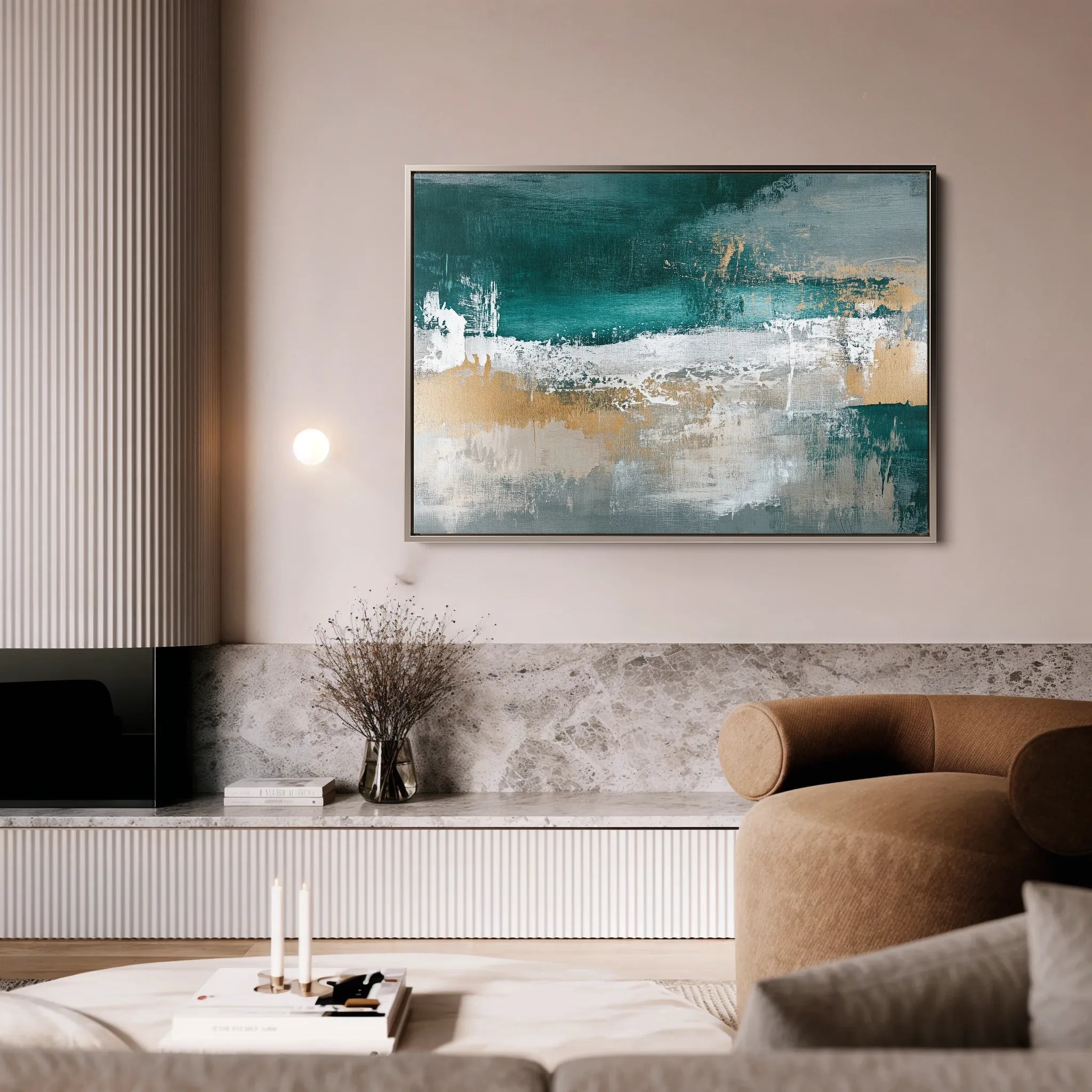 Abstract 515 Canvas Art 60 x 40 cm / Black