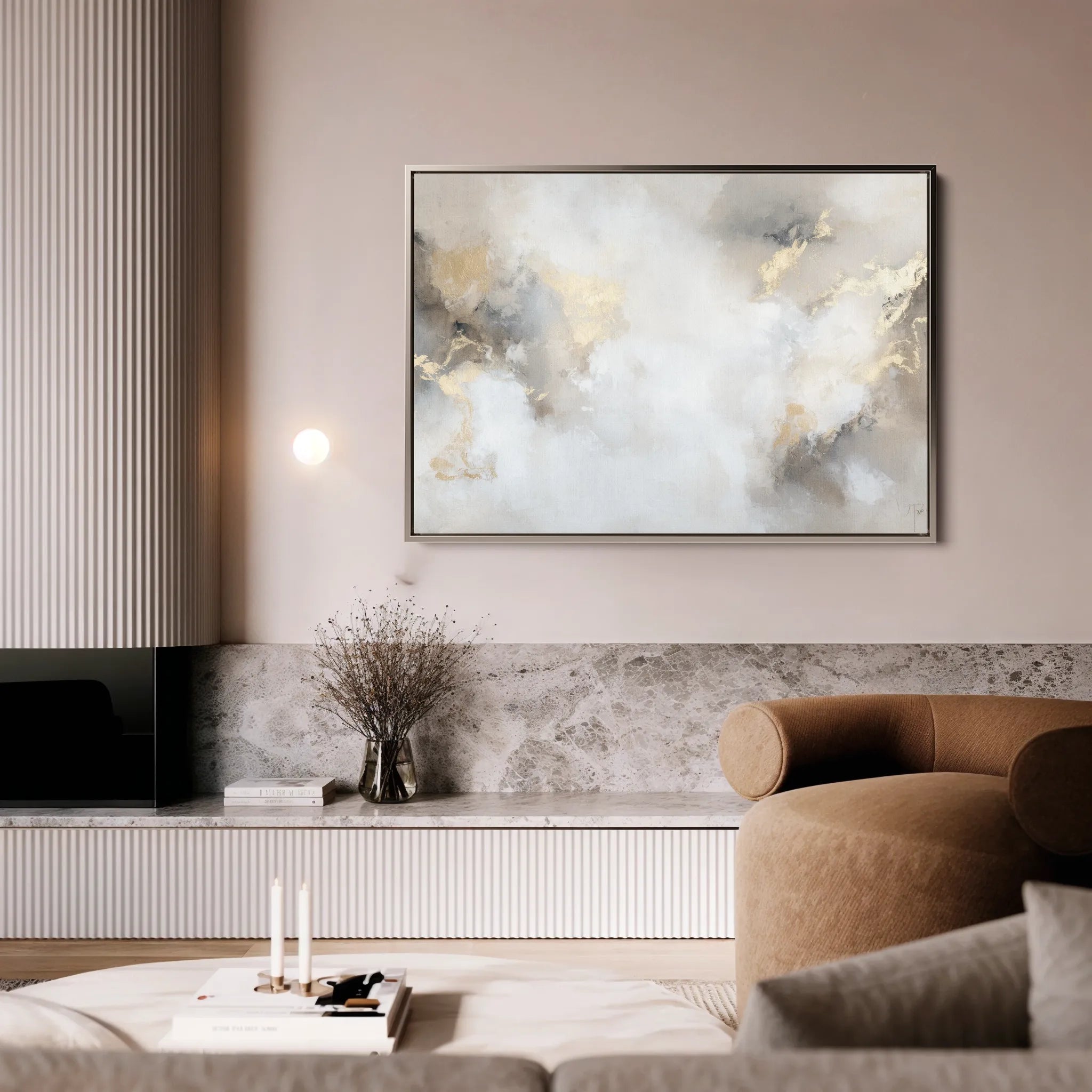 Abstract 519 Canvas Art 60 x 40 cm / Black