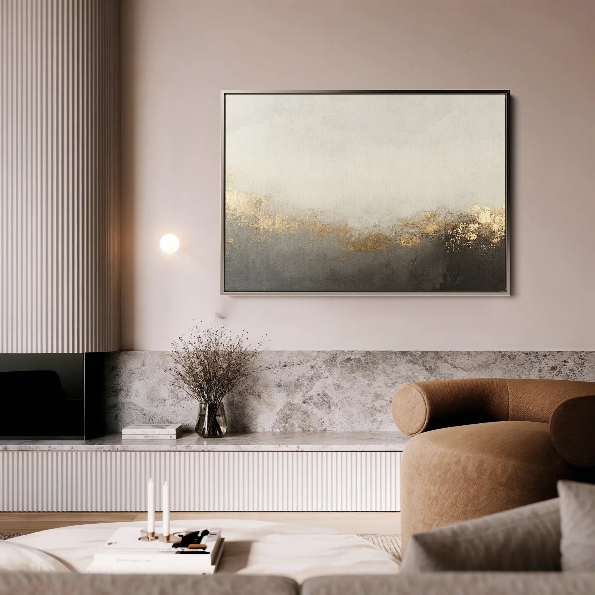 Abstract 523 Canvas Art 60 x 40 cm / Black