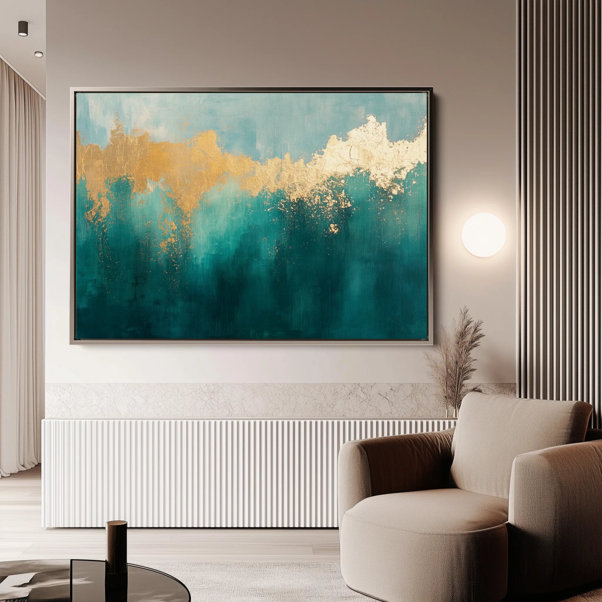 Abstract 527 Canvas Art 60 x 40 cm / Black
