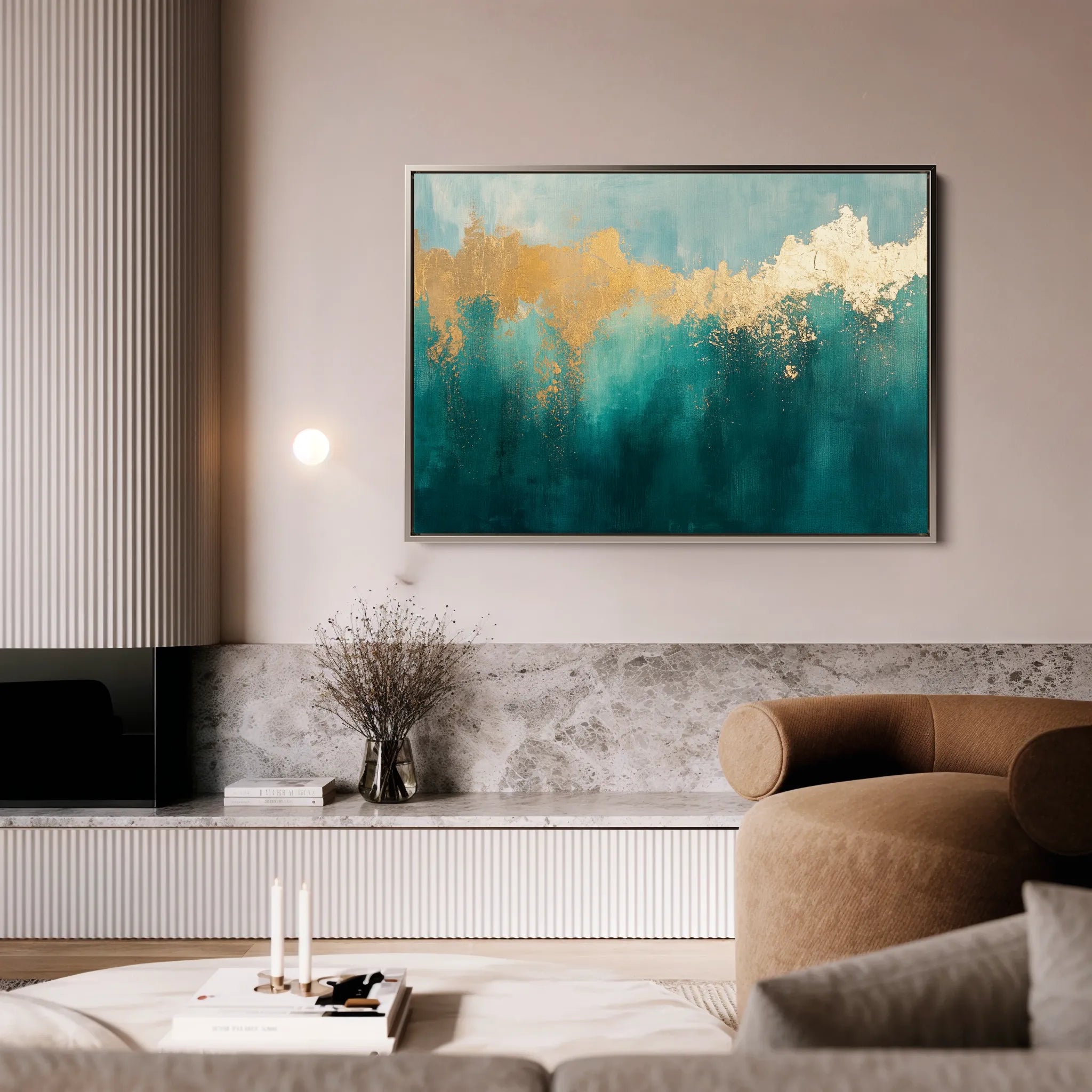 Abstract 527 Canvas Art 60 x 40 cm / Black
