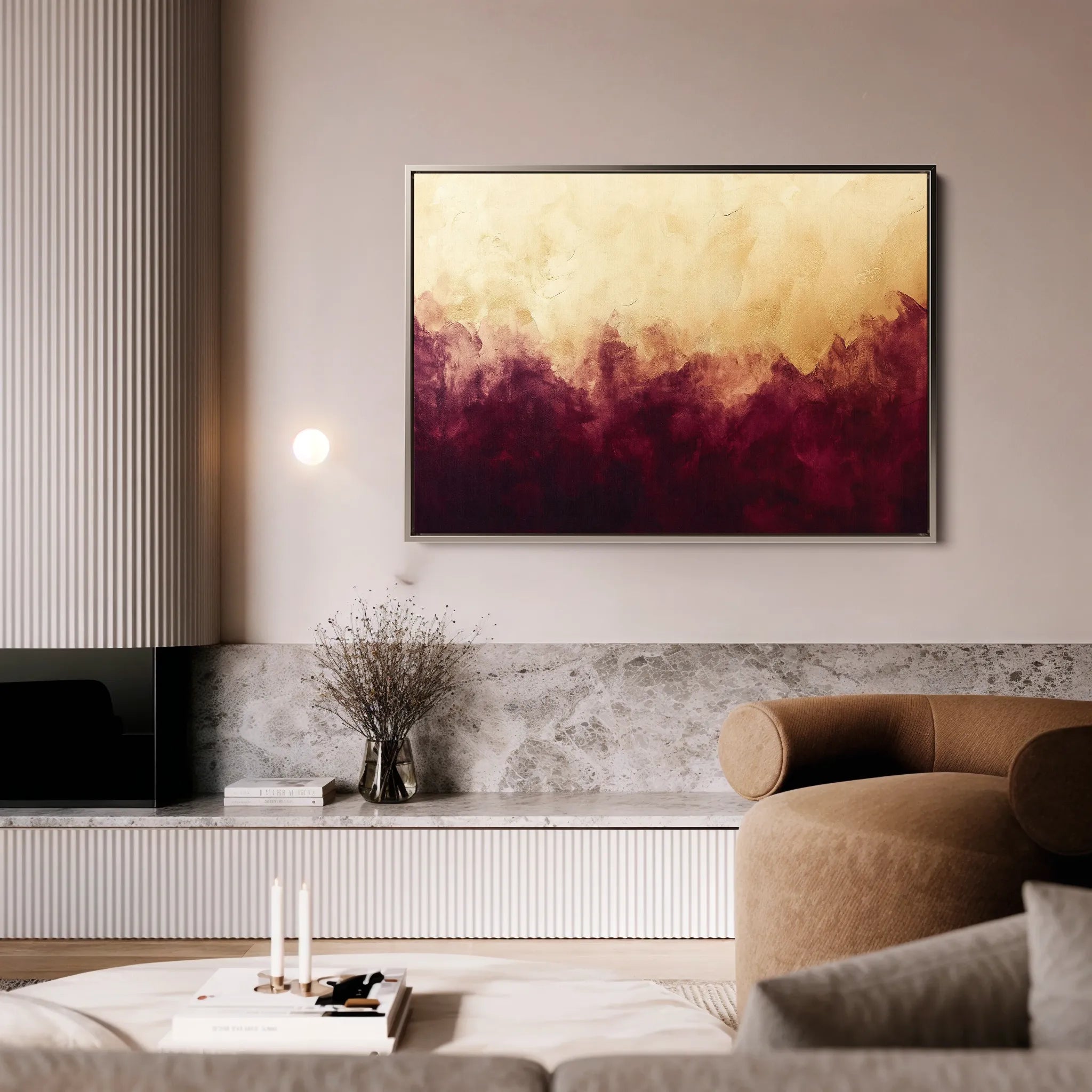 Abstract 528 Canvas Art 60 x 40 cm / Black