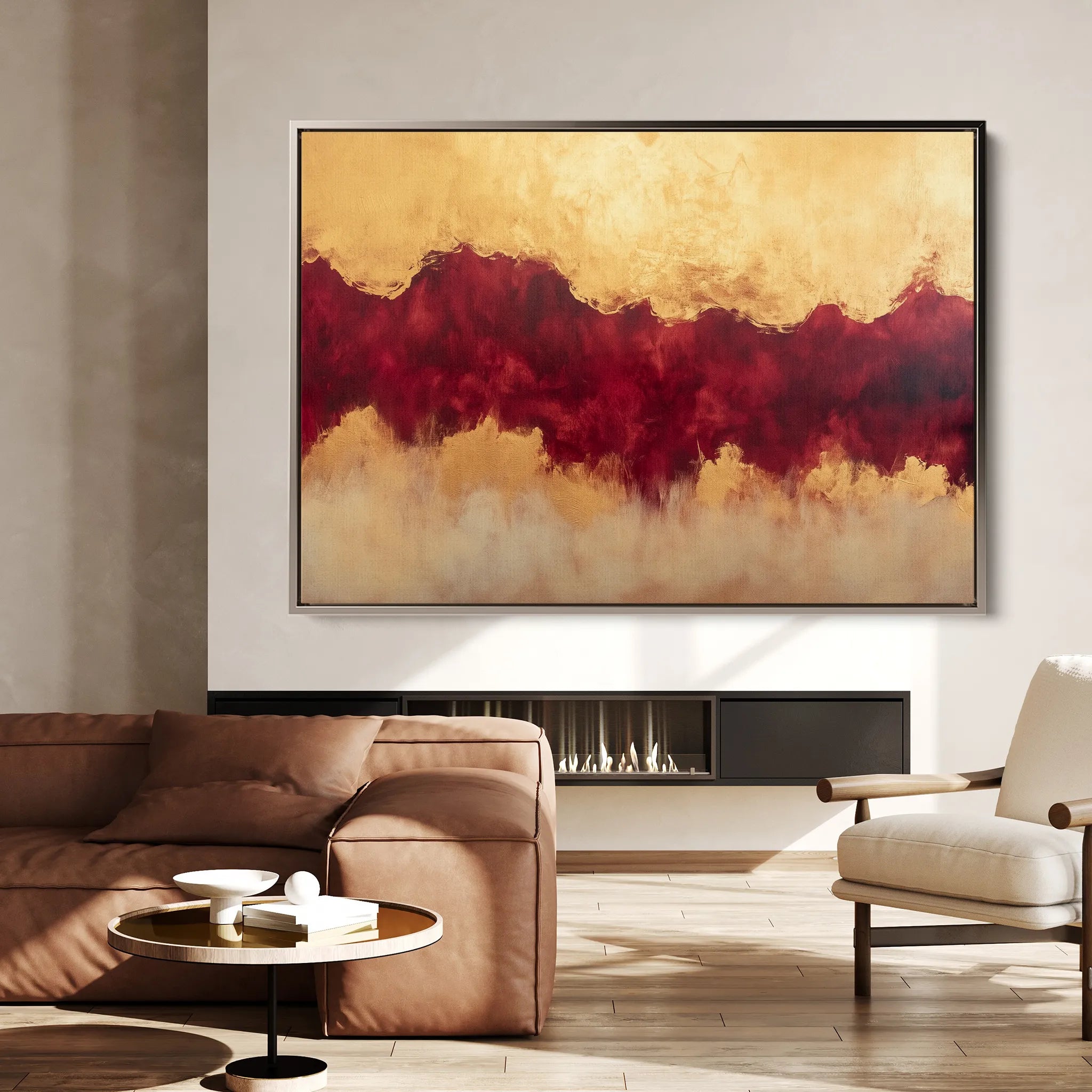 Abstract 529 Canvas Art 60 x 40 cm / Black