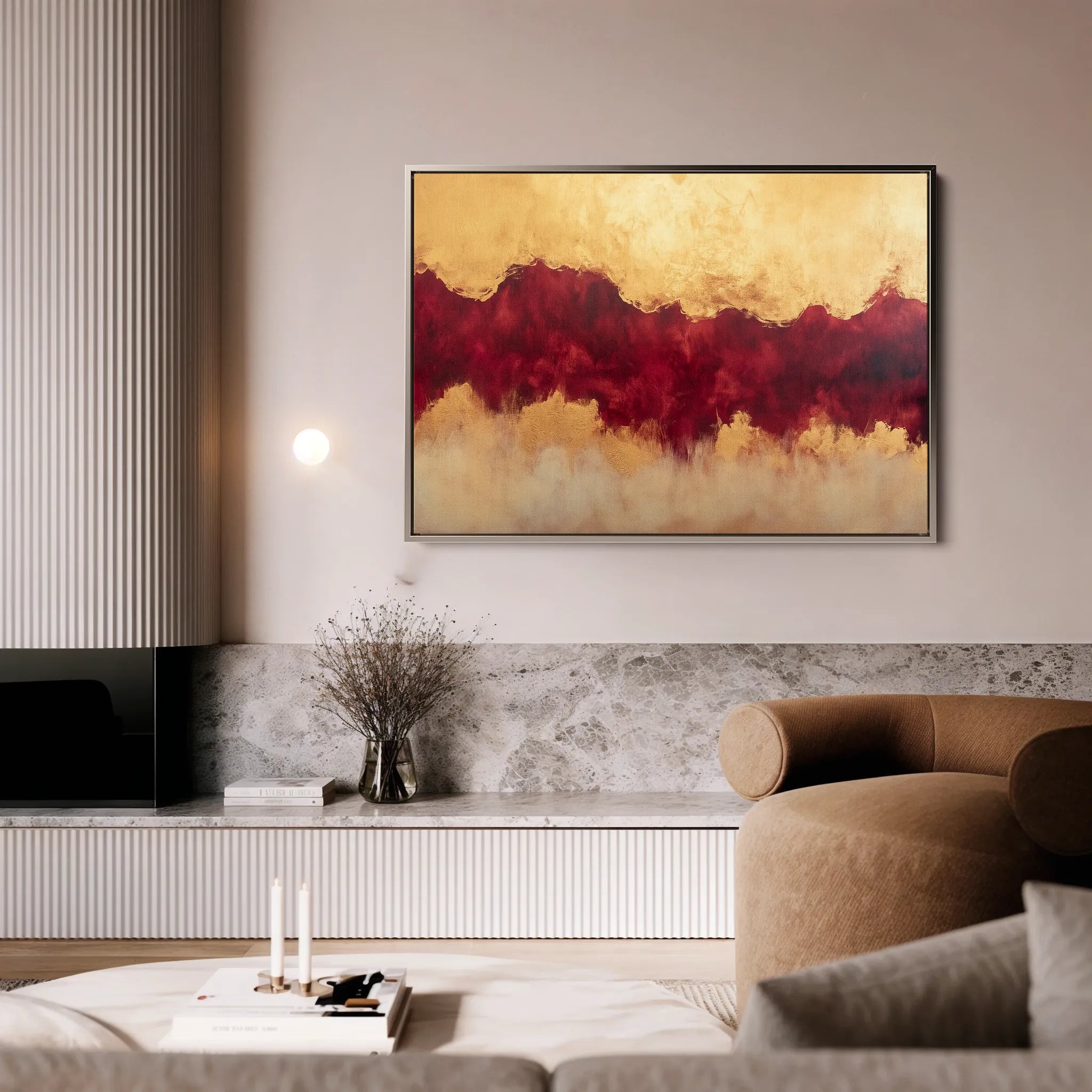 Abstract 529 Canvas Art 60 x 40 cm / Black