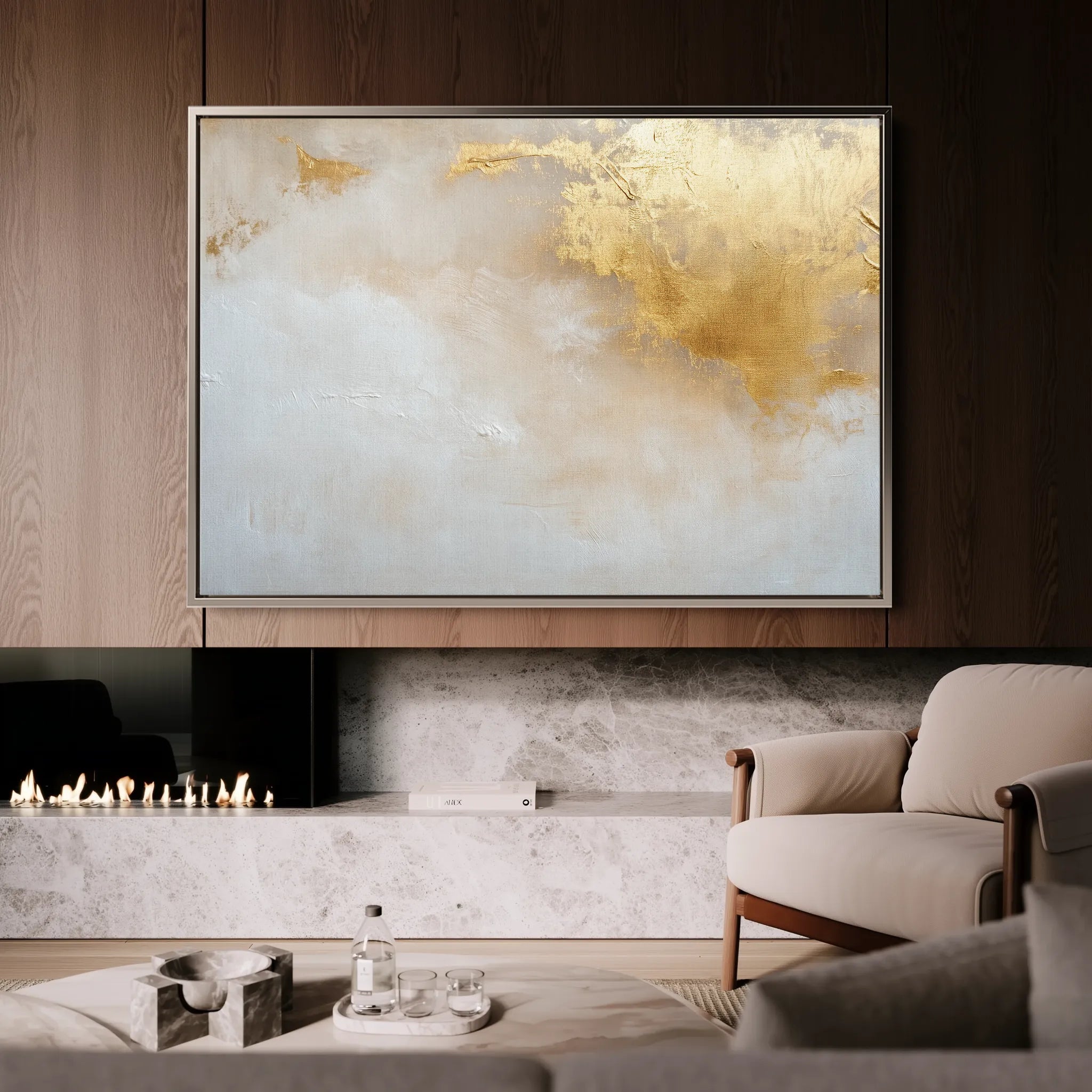Abstract 531 Canvas Art 60 x 40 cm / Black