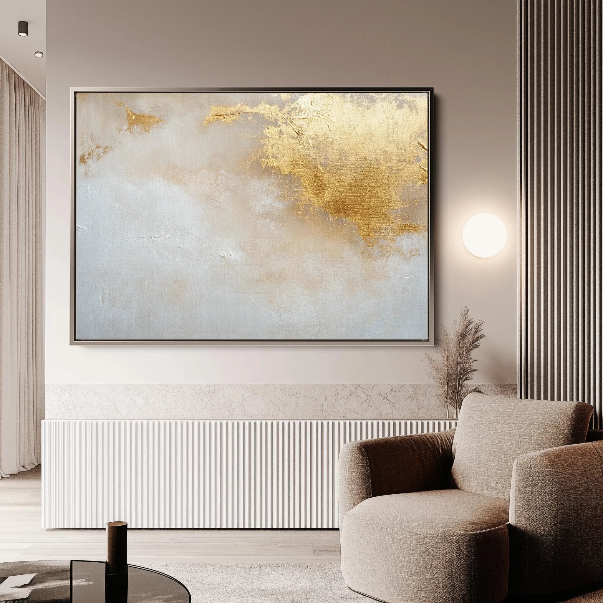 Abstract 531 Canvas Art 60 x 40 cm / Black