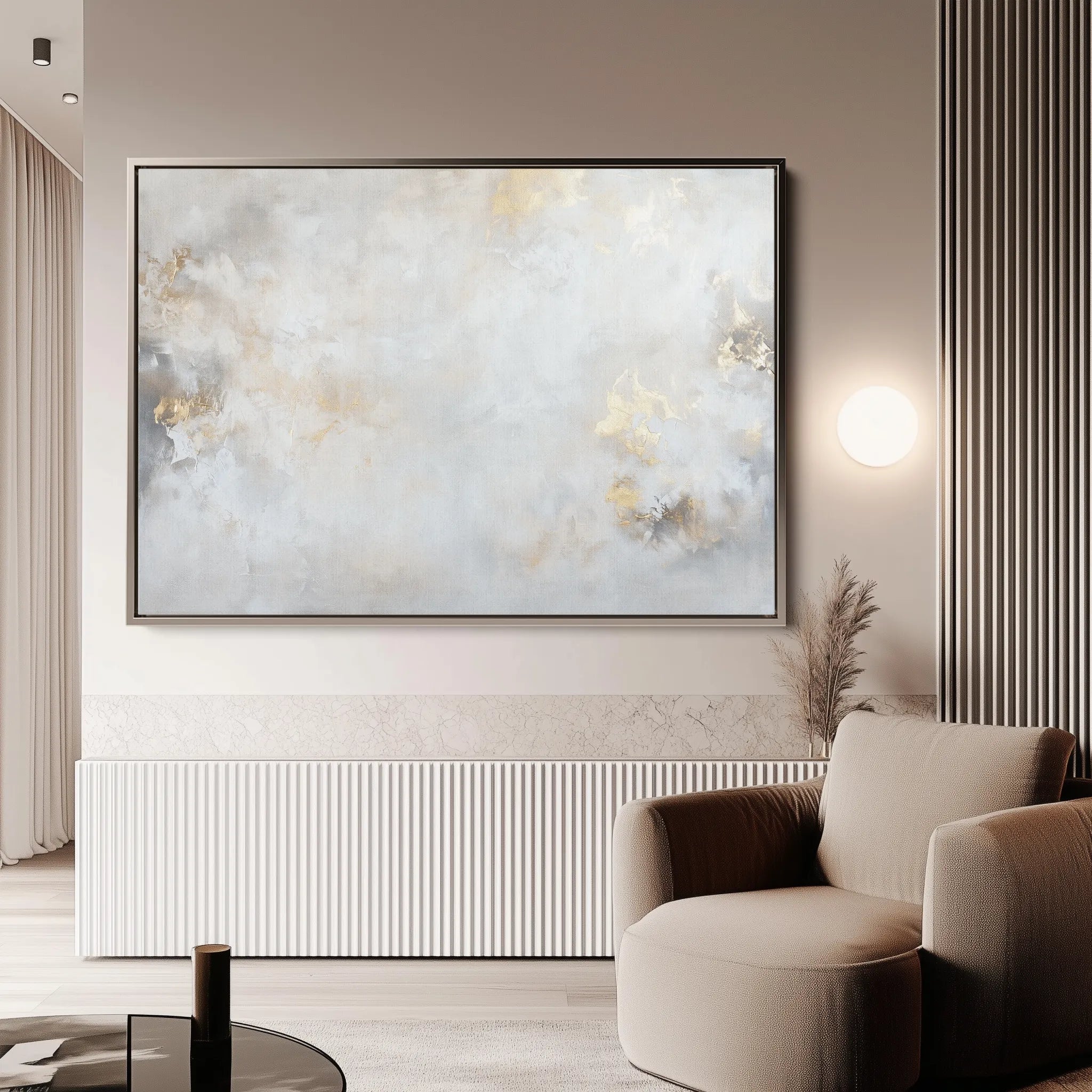 Abstract 532 Canvas Art 60 x 40 cm / Black