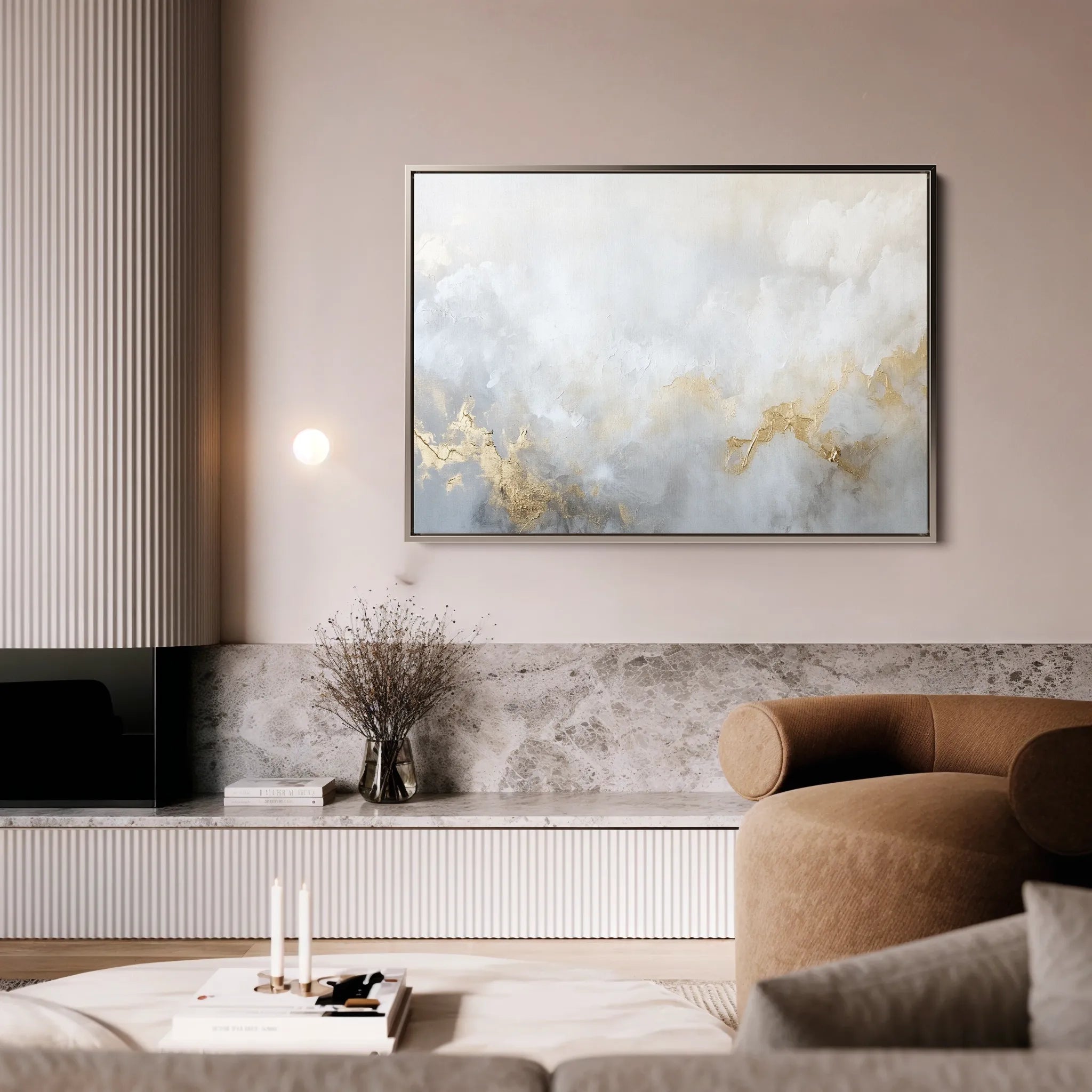 Abstract 533 Canvas Art 60 x 40 cm / Black